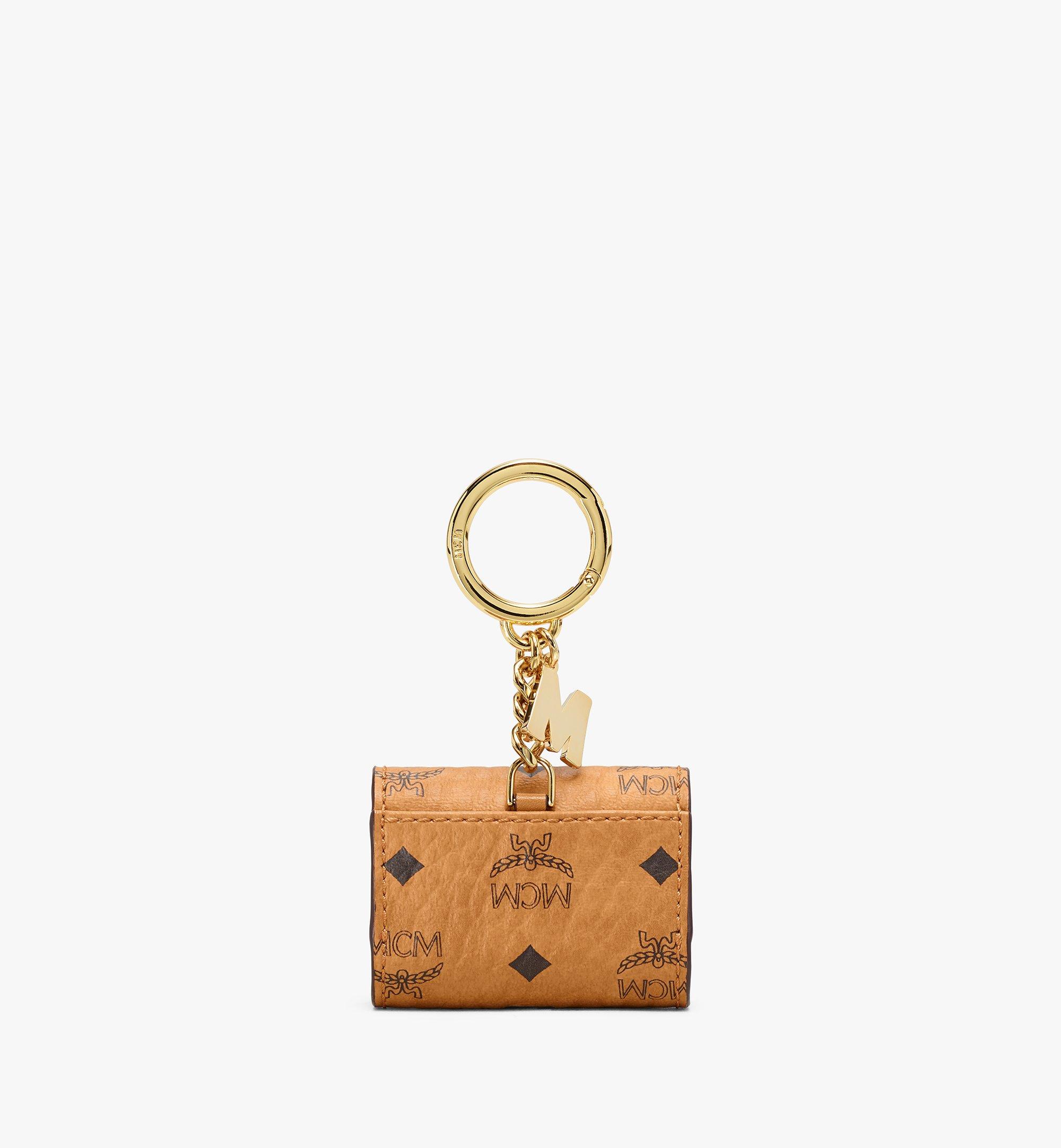 Mini AirPod Case in Visetos Original Cognac | MCM ®FR