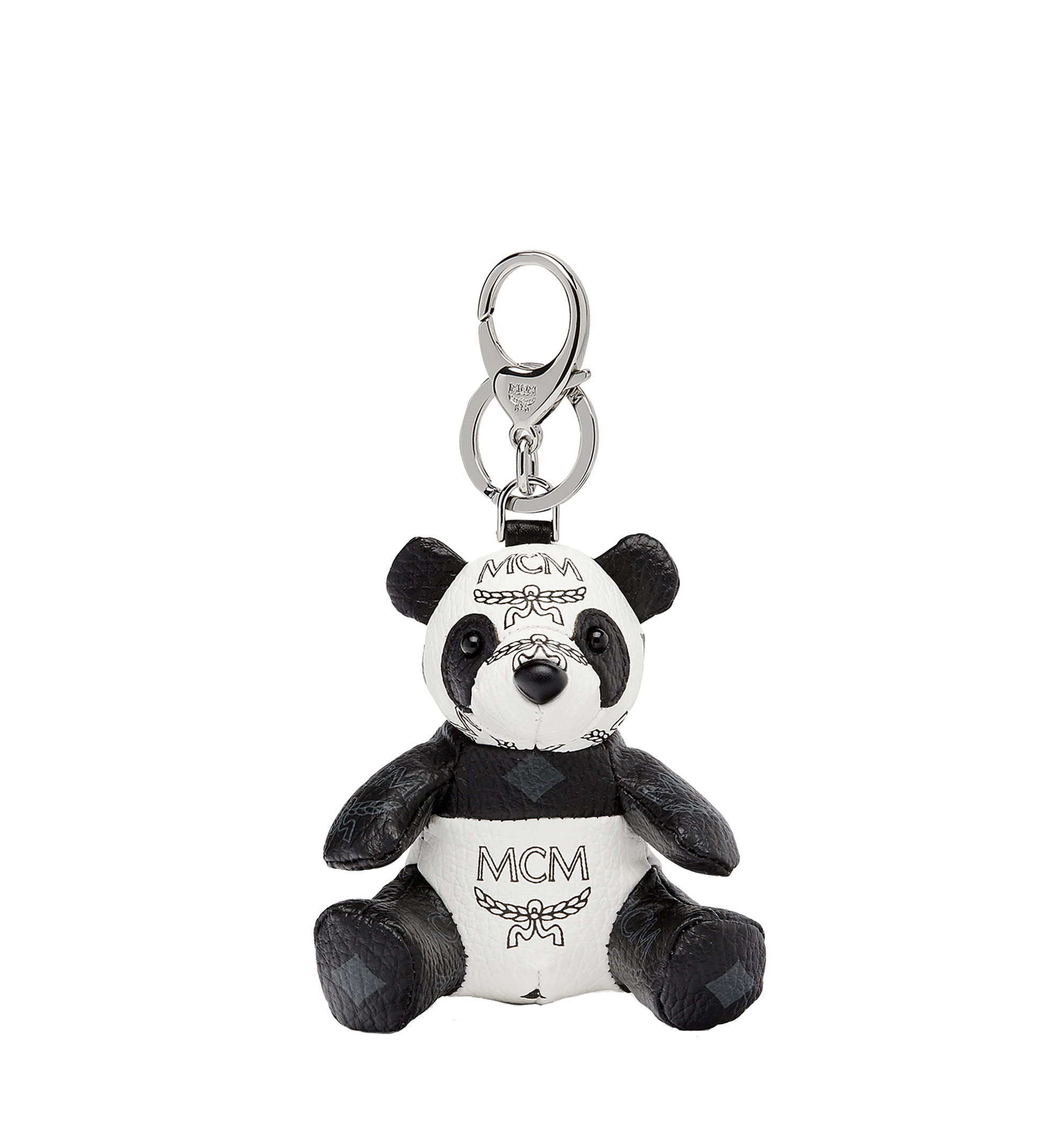 MCM Visetos 系列熊貓動物幸運吊飾 White MXZAAXA01WT001 更多視圖 1