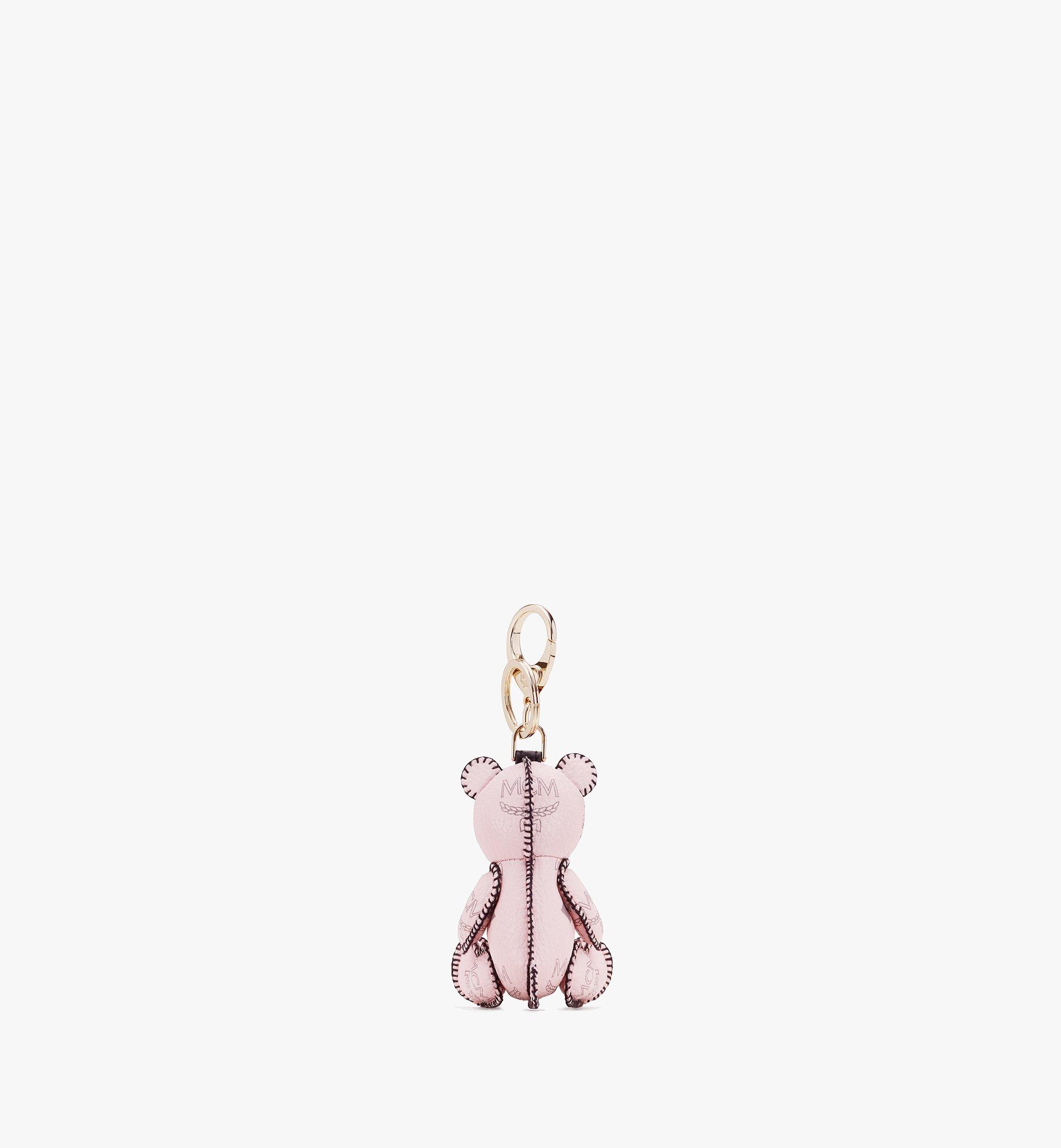 MCM MCM Park Bear Charm in Visetos Pink MXZAAXL01QH001 Alternate View 2