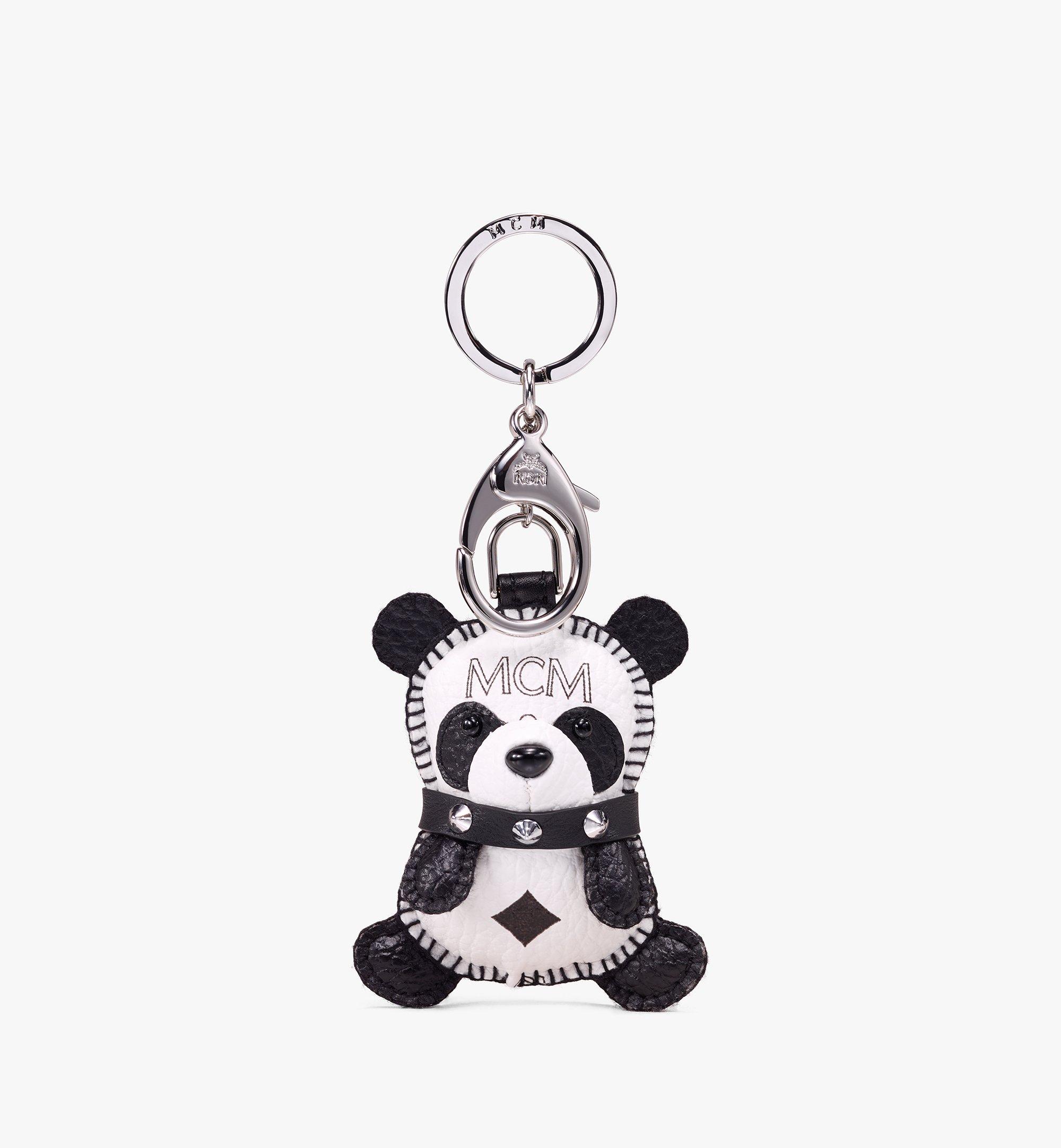 One Size MCM Park 2D Panda Charm in Visetos White | MCM ®CN
