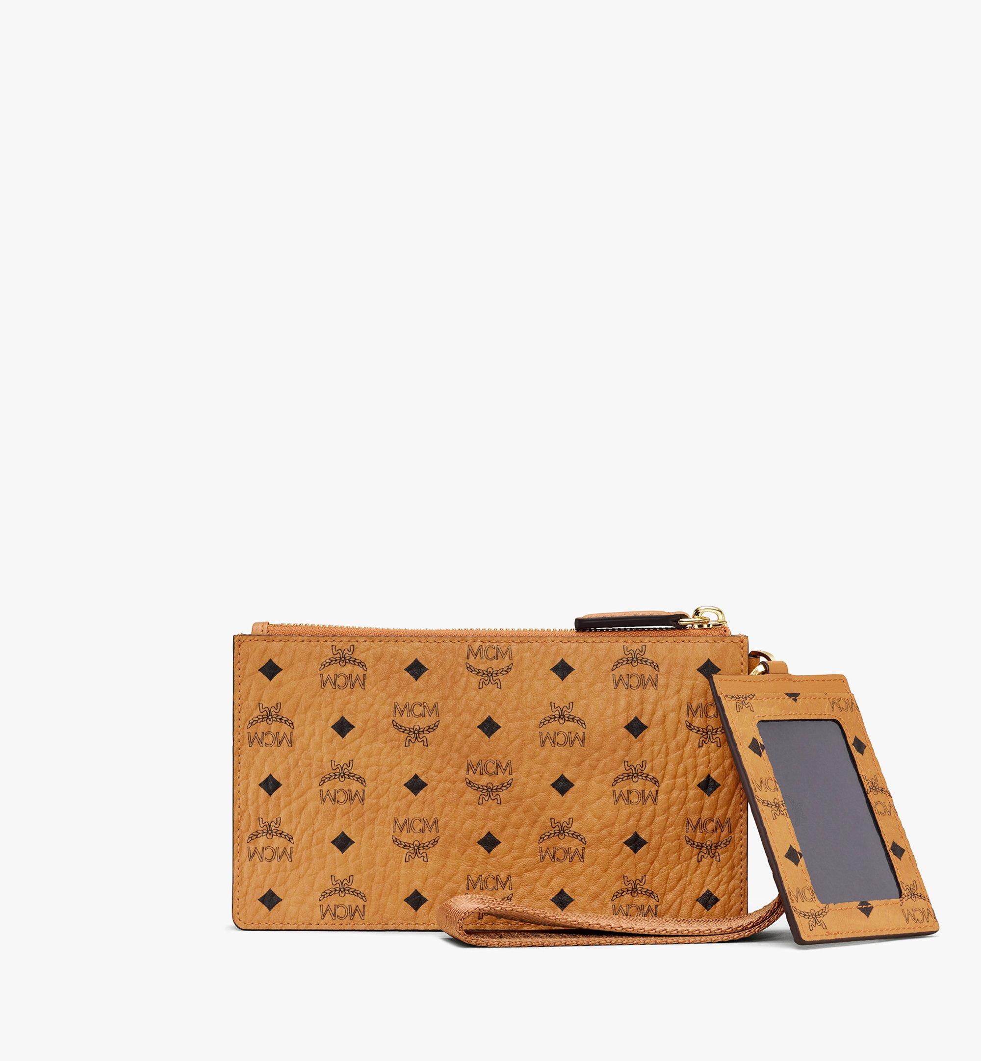 MCM Multifunction Pouch in Visetos Cognac MXZASVI12CO001 Alternate View 2