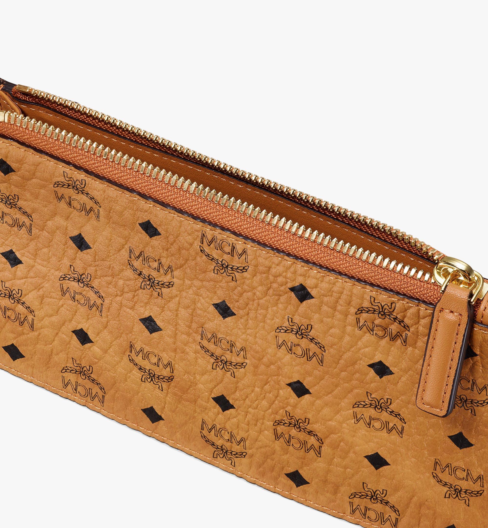 MCM Multifunction Pouch in Visetos Cognac MXZASVI12CO001 Alternate View 3