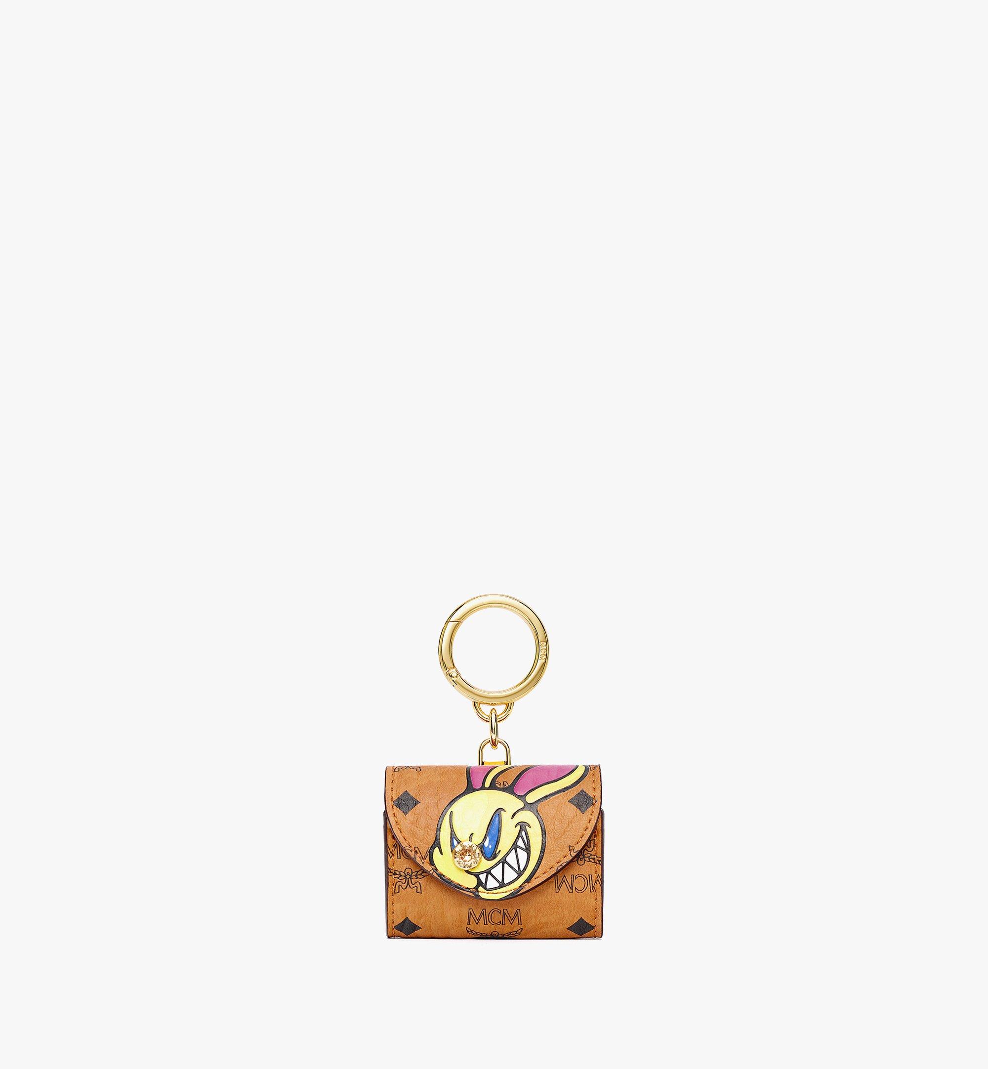 MCM x SAMBYPEN Rabbit Print Charm in Visetos