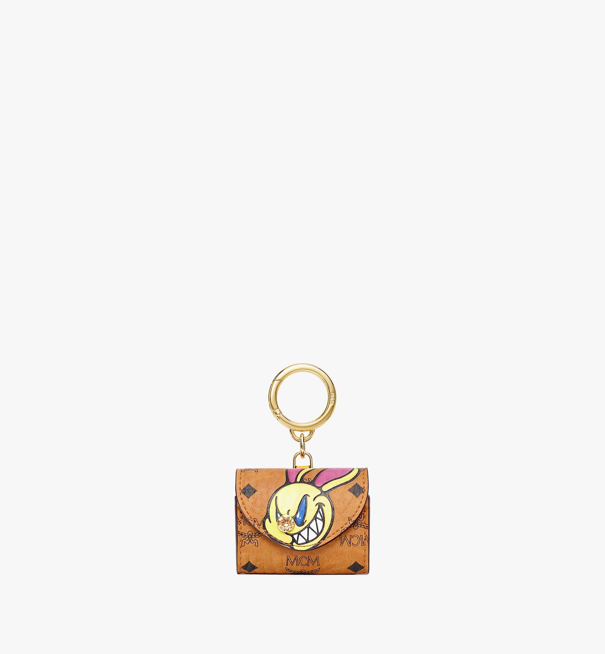 MCM MCM x SAMBYPEN Rabbit Print Charm in Visetos Cognac MXZBASP02CO001 Alternate View 1