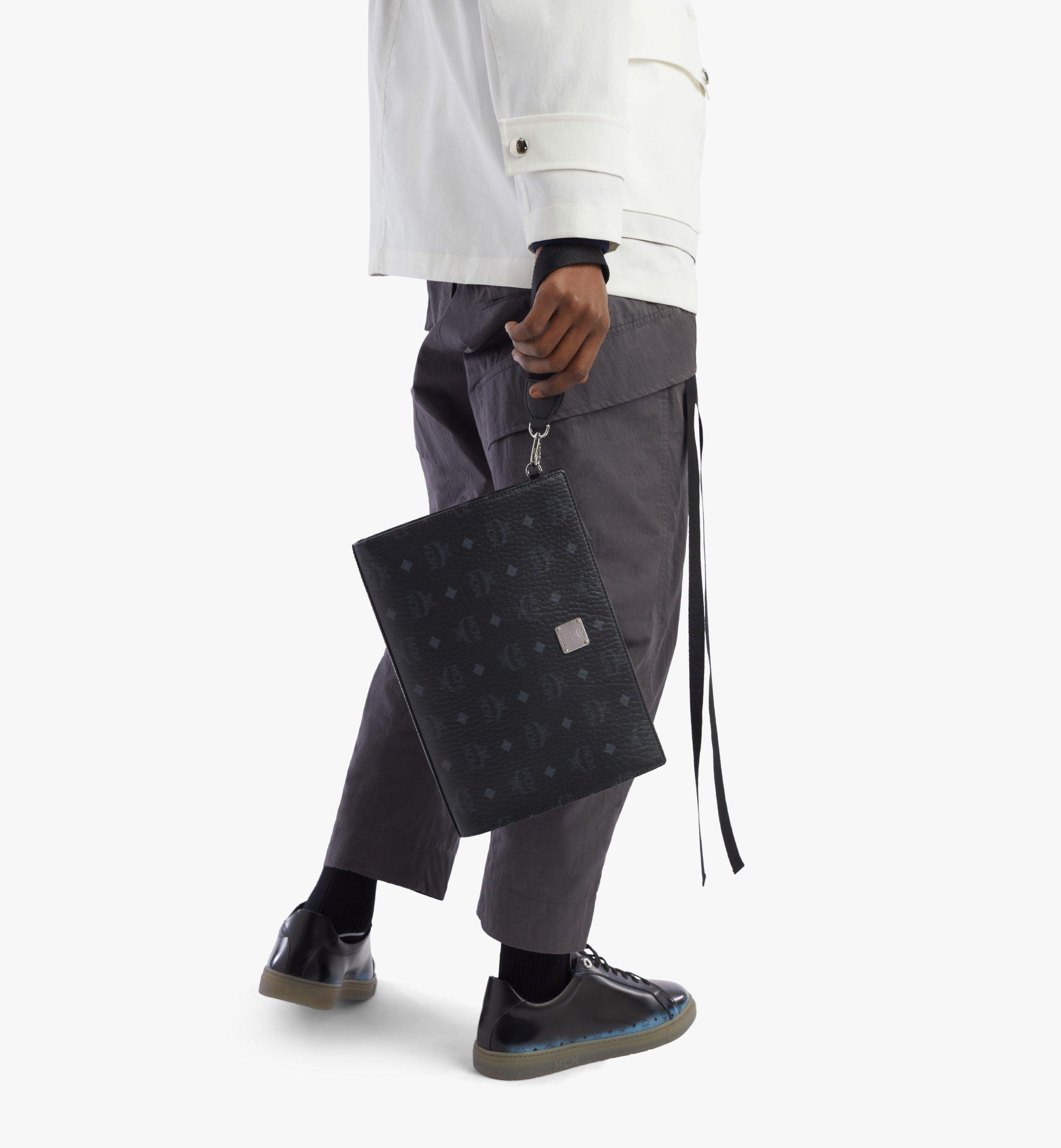 MCM 비세토스 오리지널 지퍼 파우치 Black MXZBSVI14BK001 다른 각도 보기 2