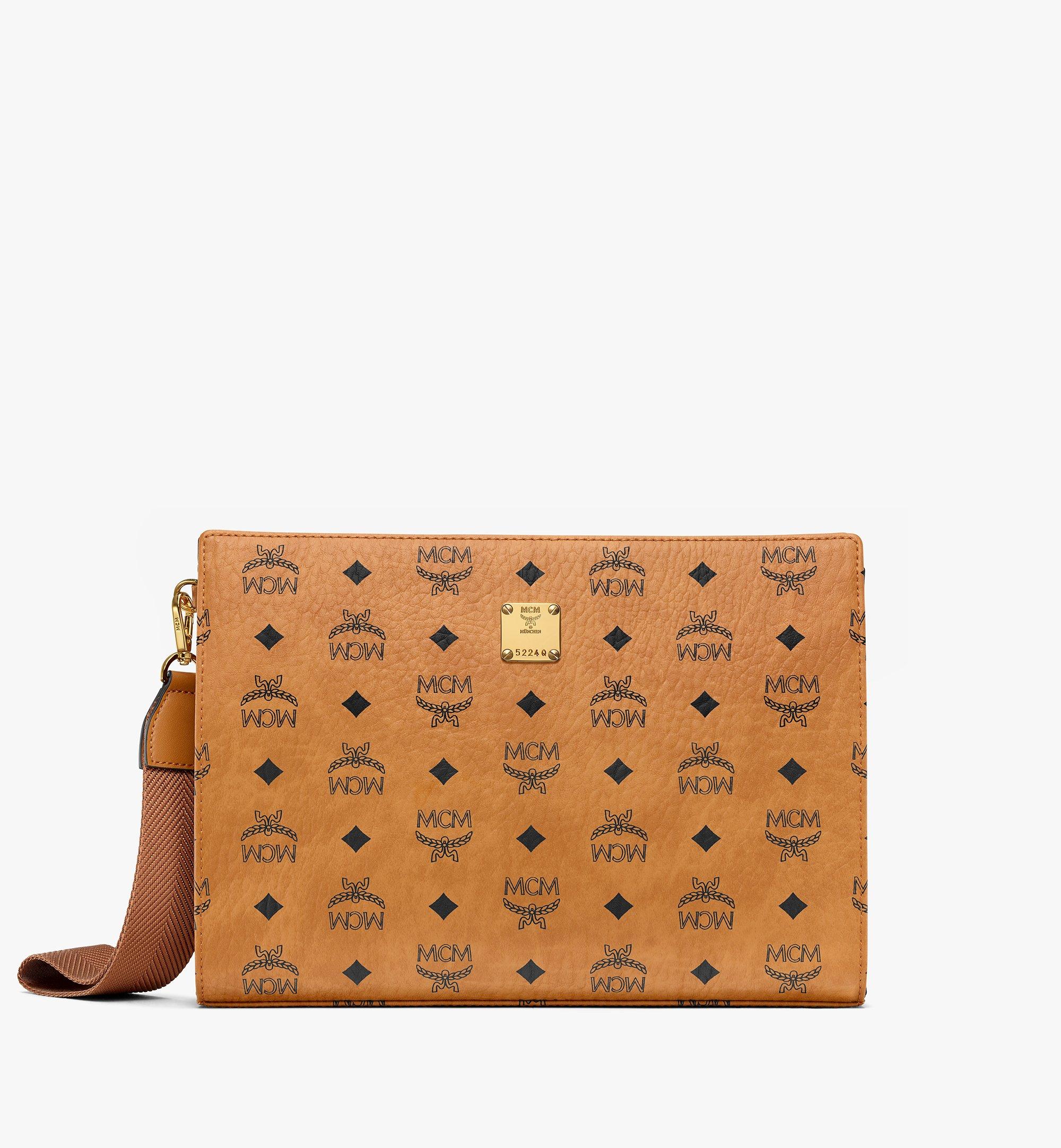 Mcm Visetos Original Pouch in Cognac