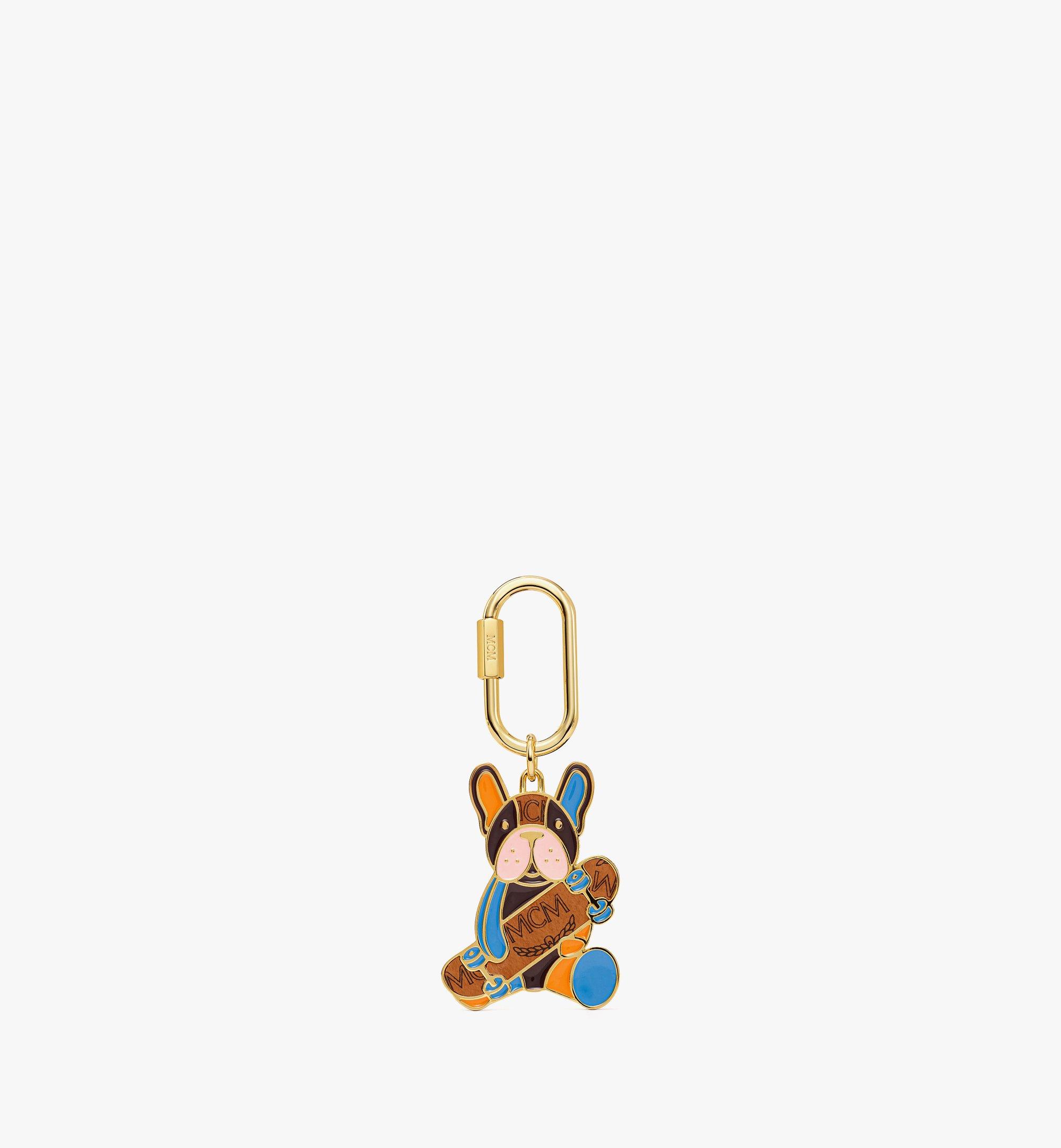 MCM Aren charm key ring for Men - Brown in UAE | Level Shoes