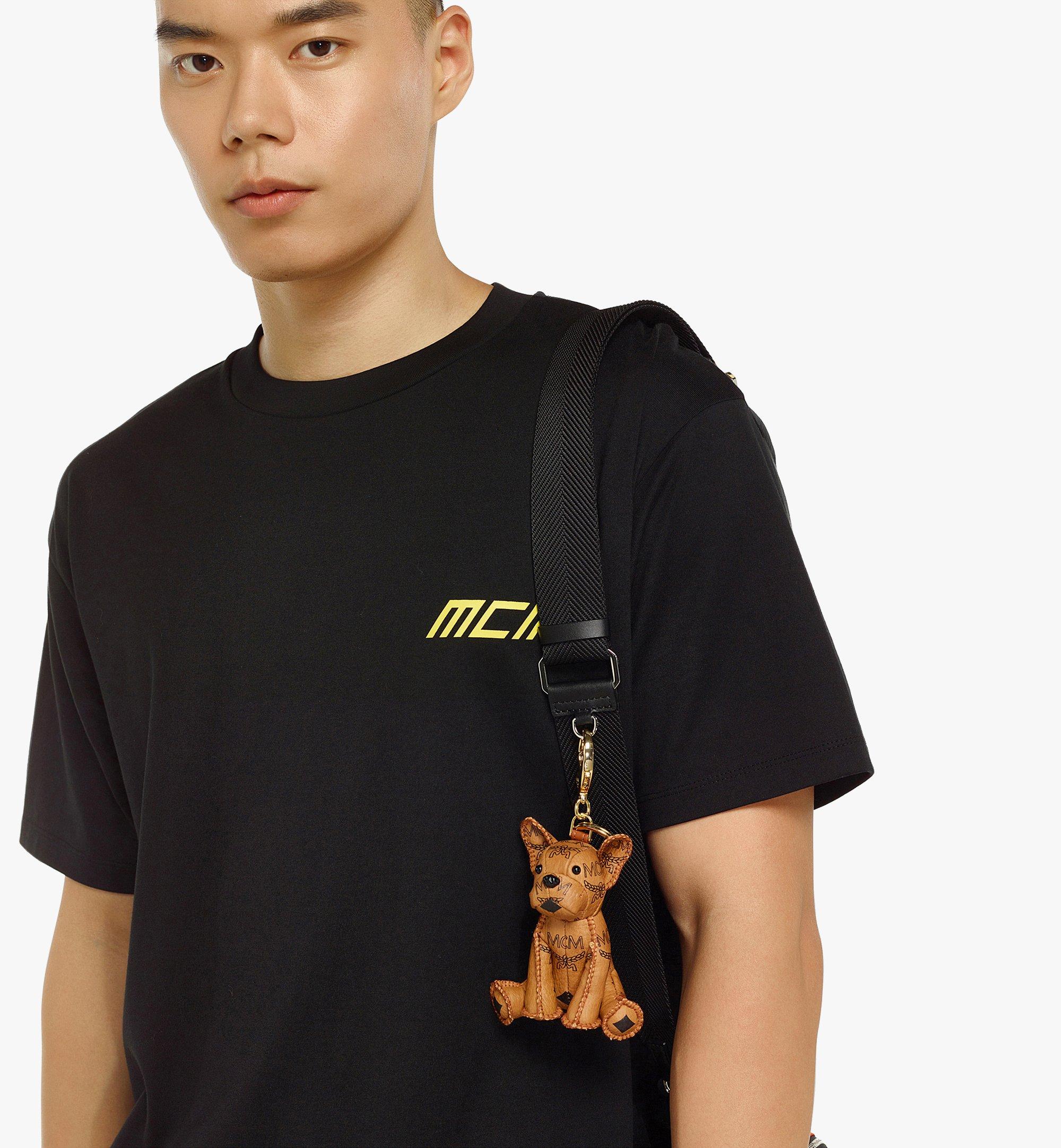 One Size Aren M Pup Charm in Visetos Cognac | MCM ®US
