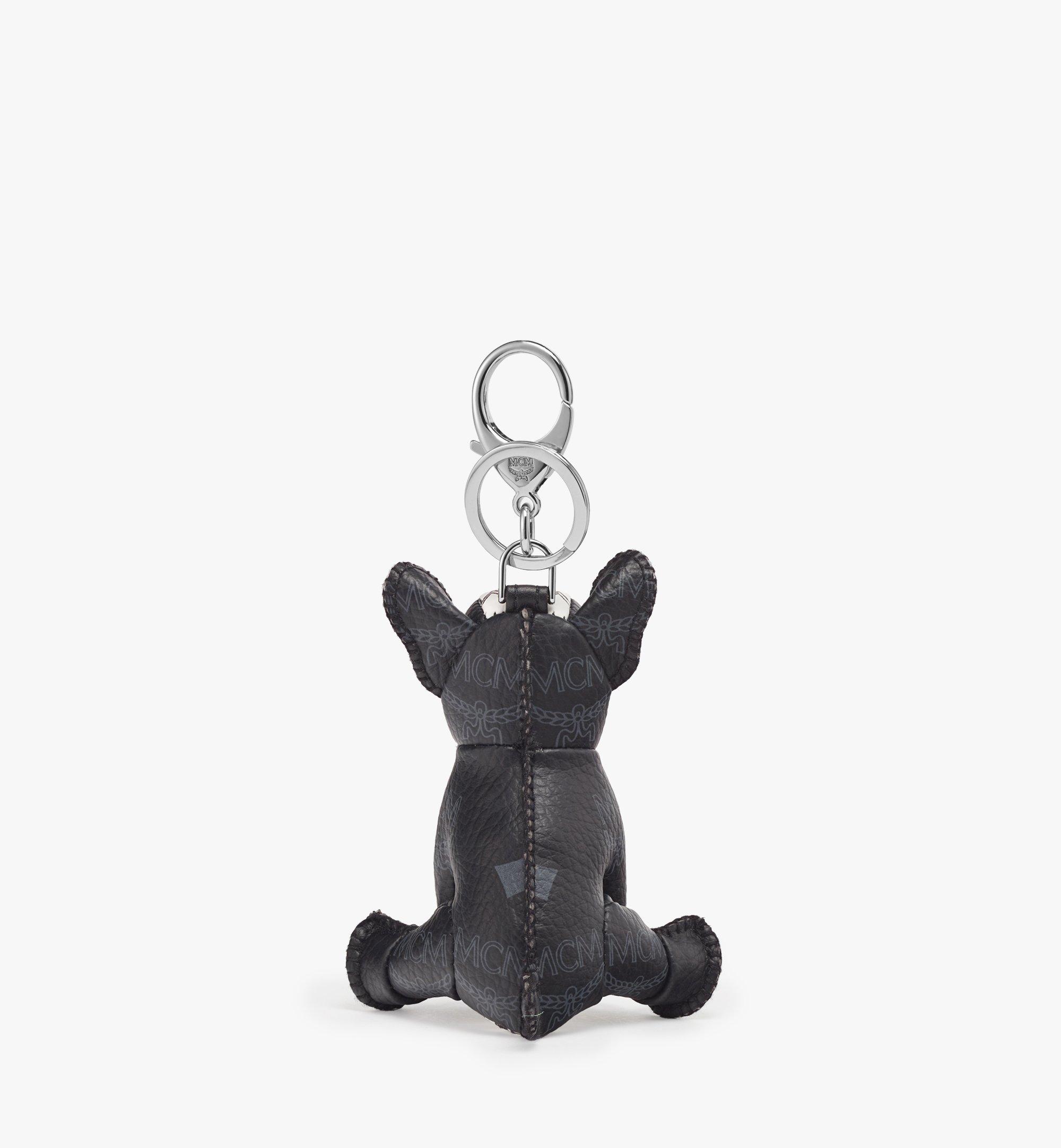 LV Bulldog Keychain Women's Backpack Pendant Black