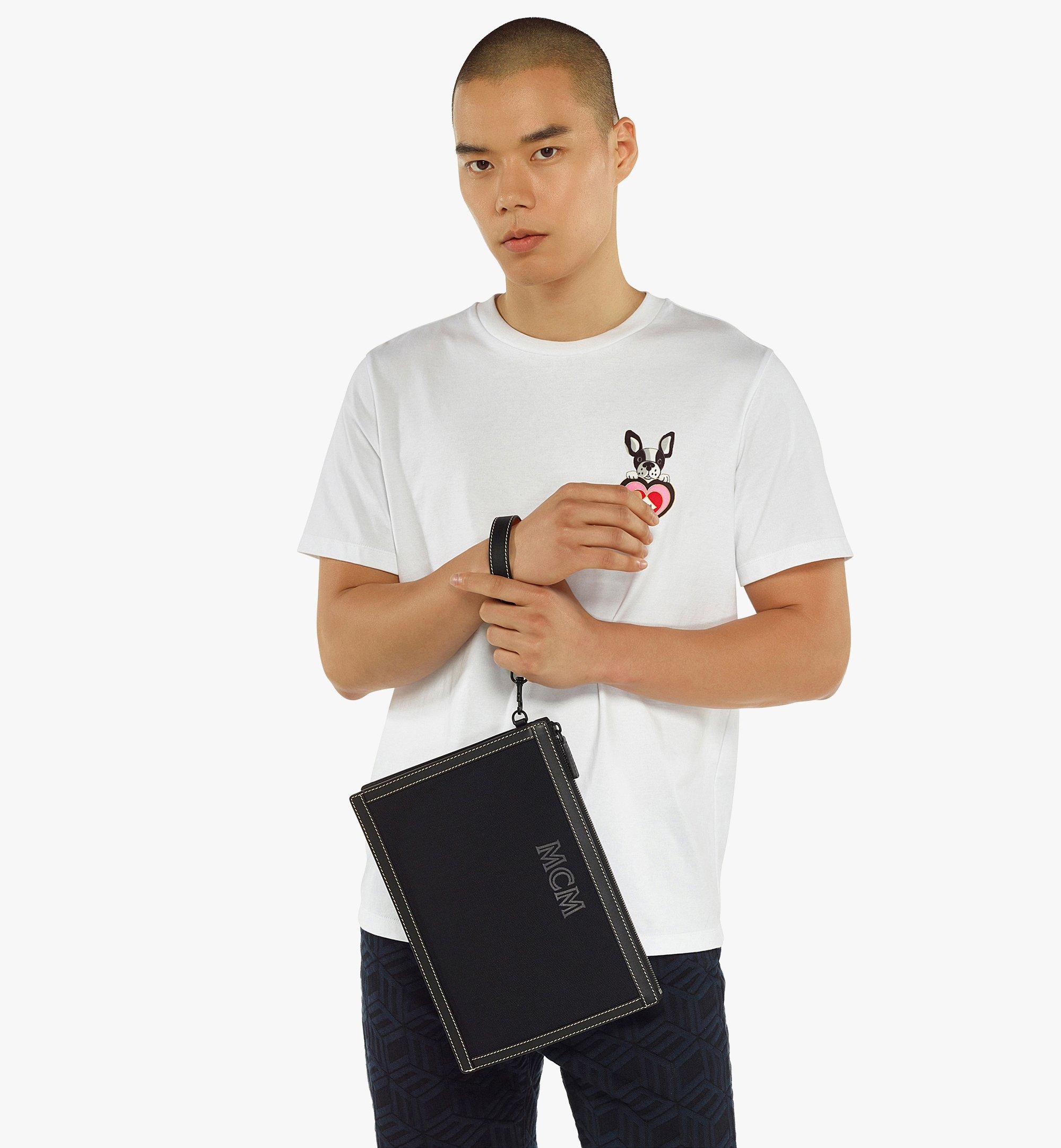 MCM Aren Standing Pouch in Napacot Canvas  MXZCATA05BK001 Alternate View 3
