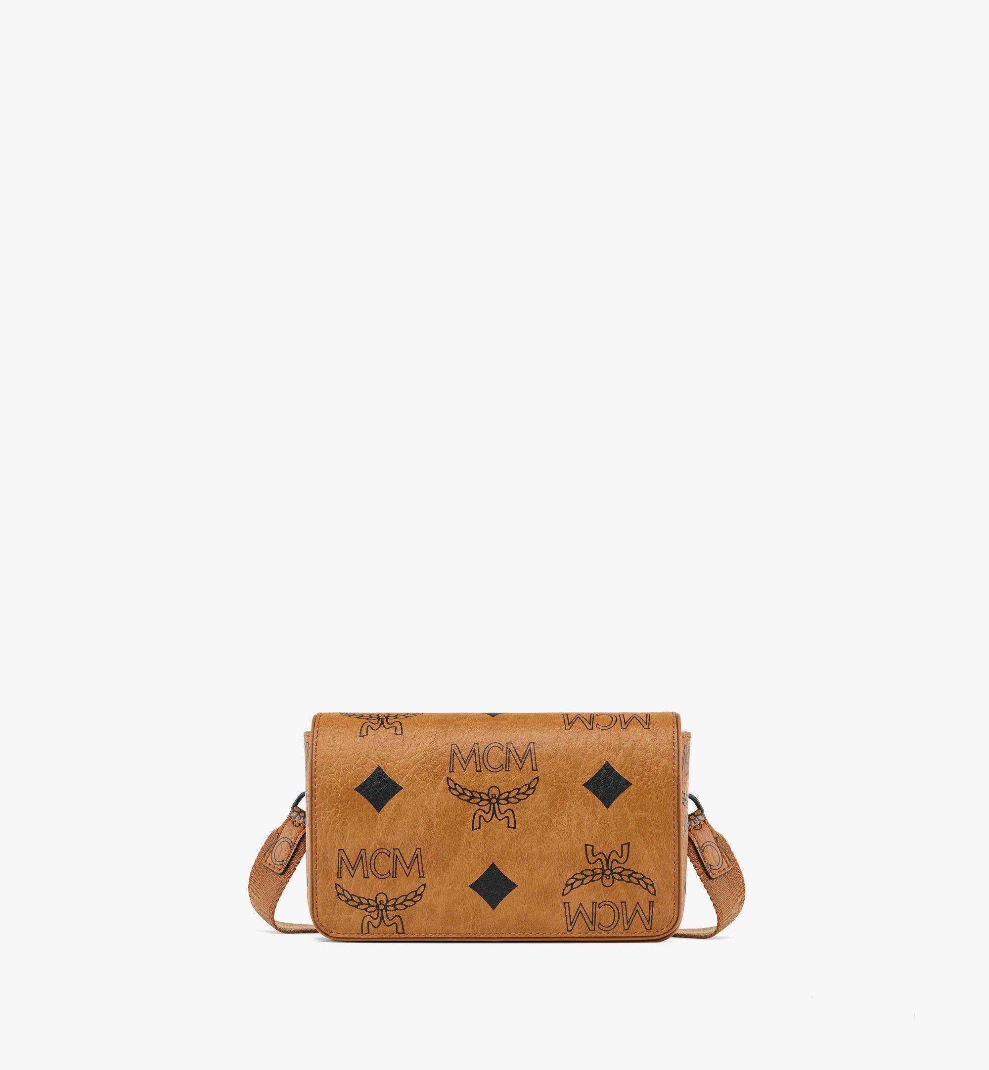 MCM Aren Jumbo Monogram Flap Shoulder Bag