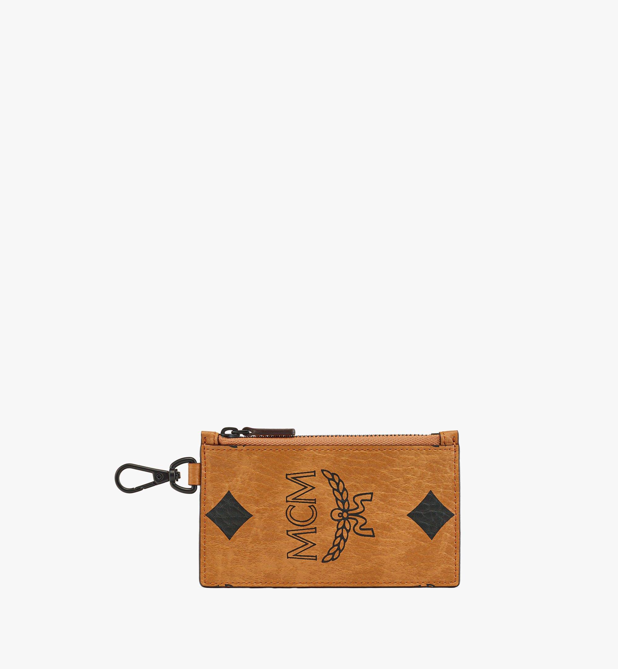 One Size Aren Lanyard Card Case in Maxi Visetos Cognac | MCM ®JP