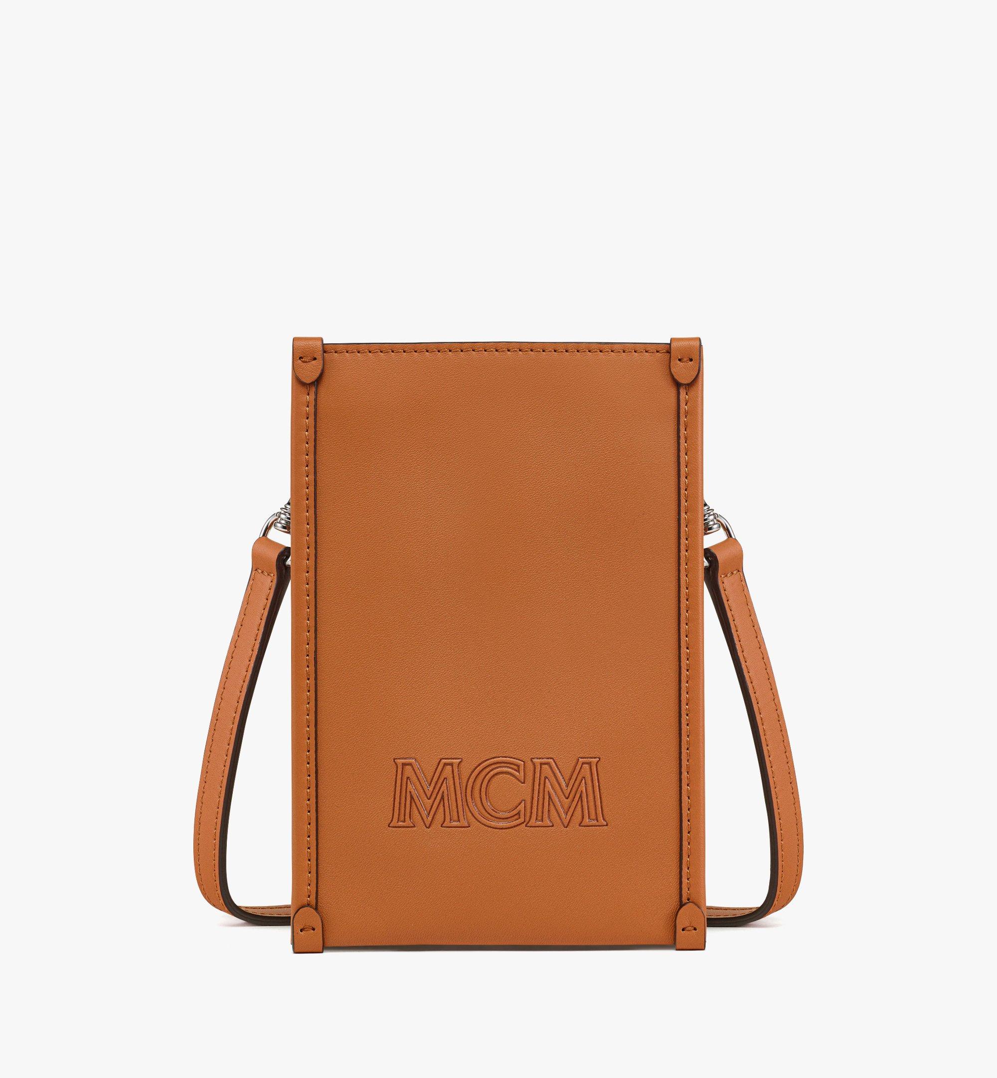 MCM Aren Large Leather Crossbody Bag