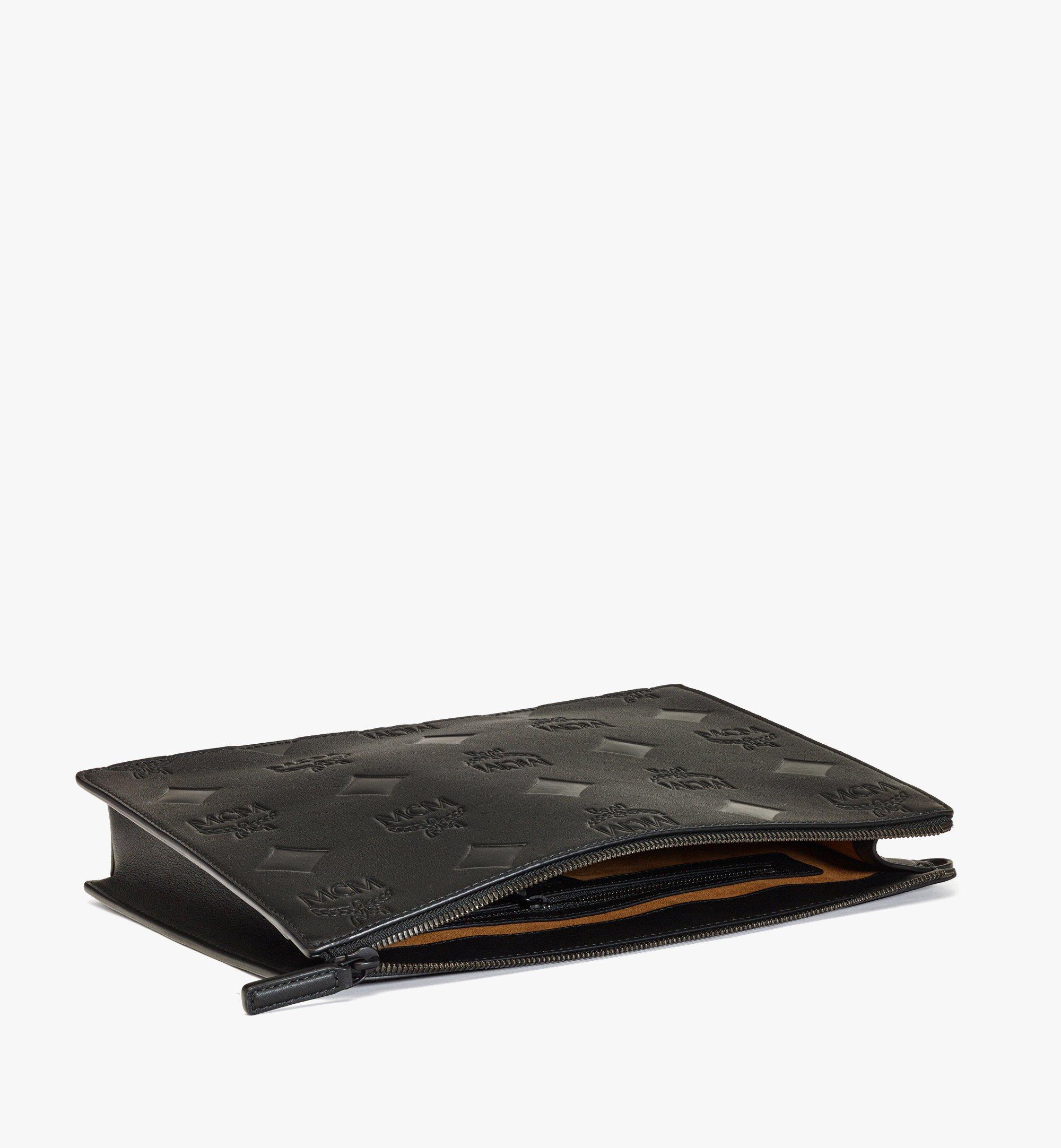 Medium Aren Wristlet Zip Pouch in Maxi Monogram Leather
