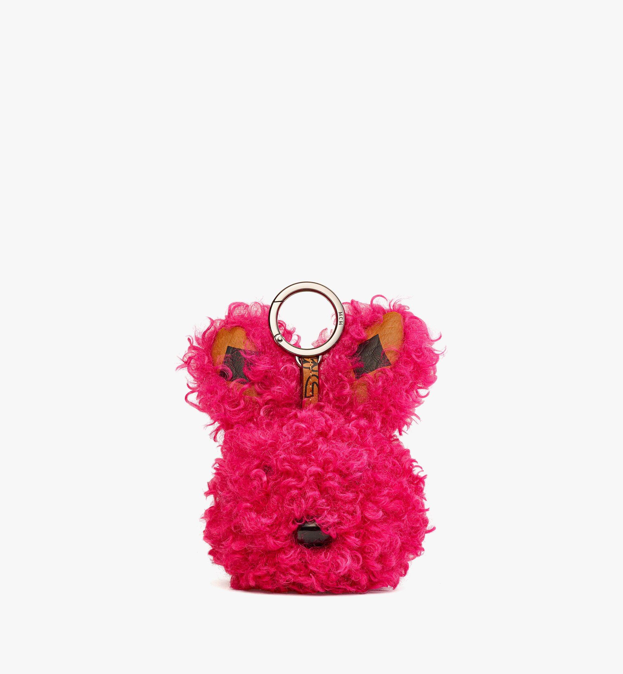 MCM Park Rabbit Charm in Faux Fur