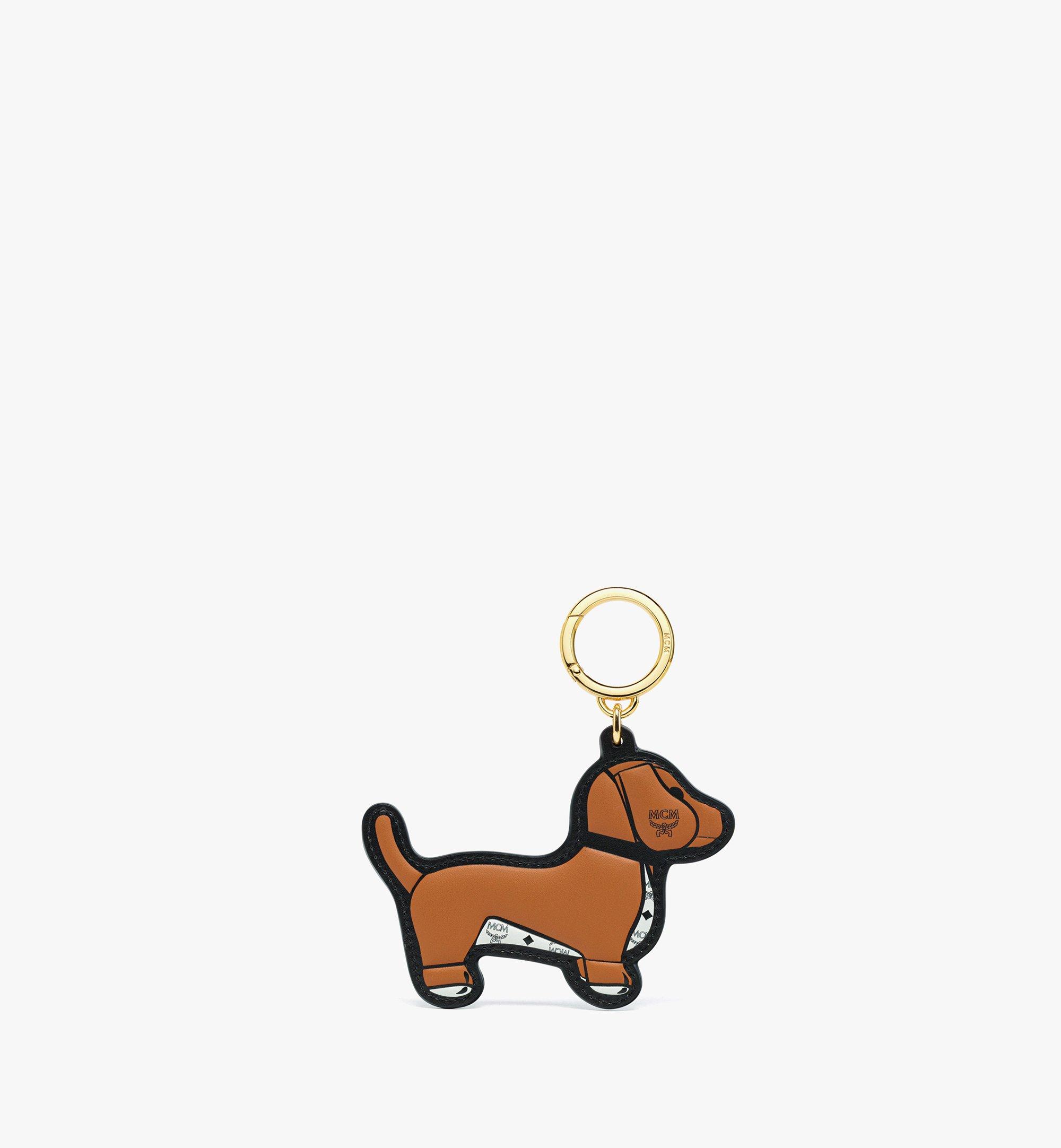 One Size MCM Park 2D Dachshund Charm Cognac | MCM ®CN