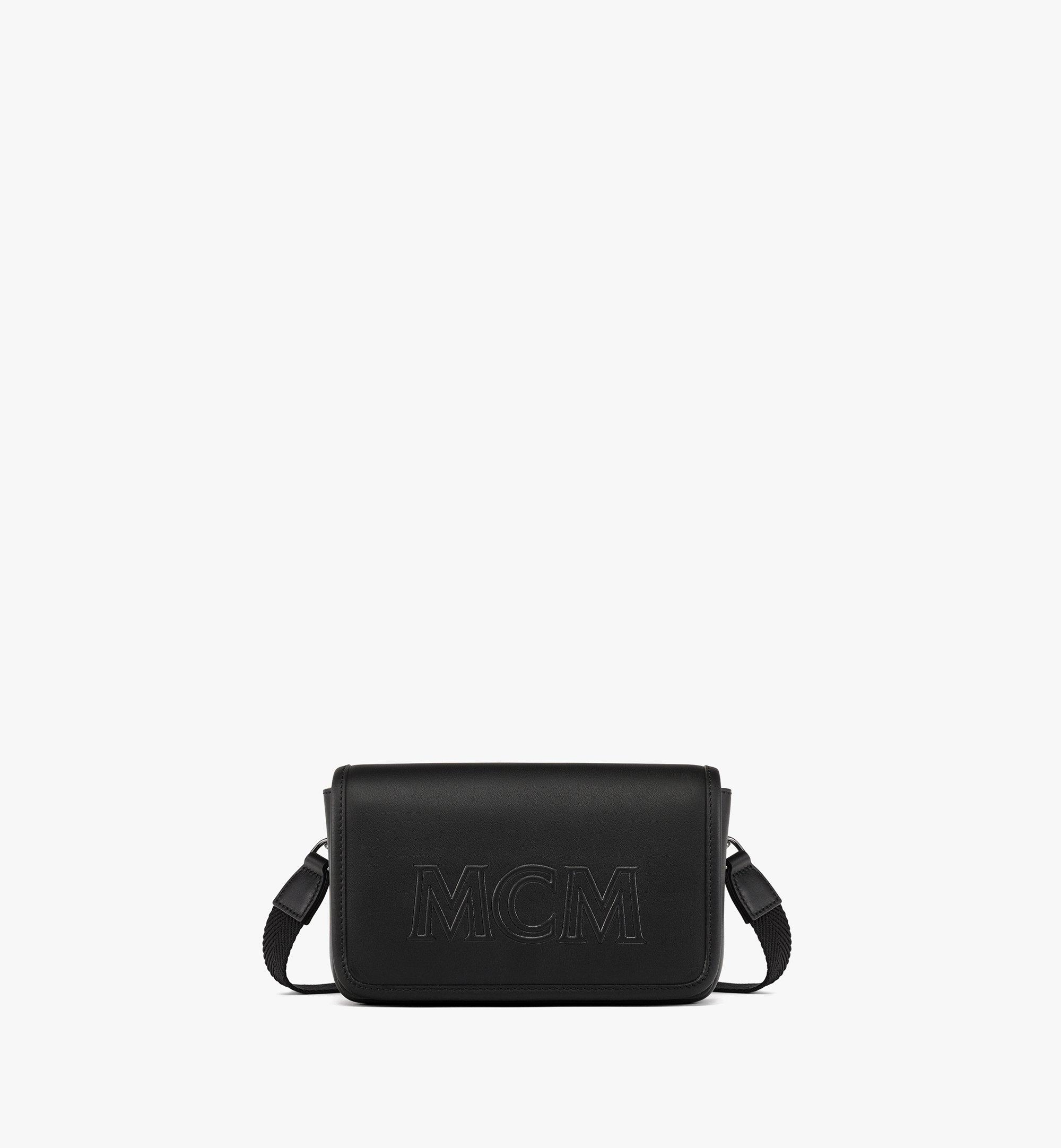 One Size Aren Camera Bag in Spanish Calf Leather Black | MCM ®US