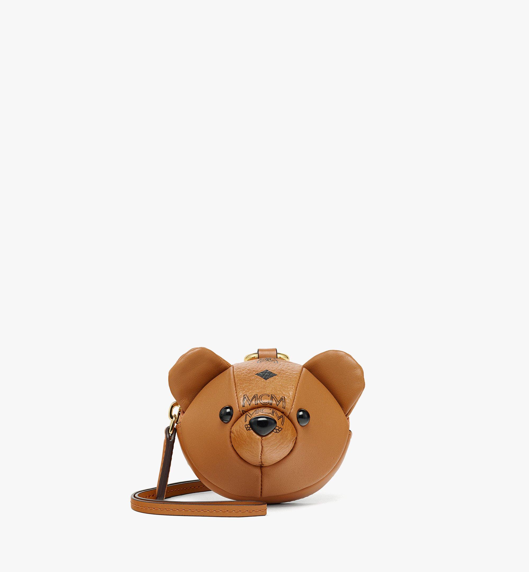Breloque de pochette MCM Park en mélange de cuir Visetos