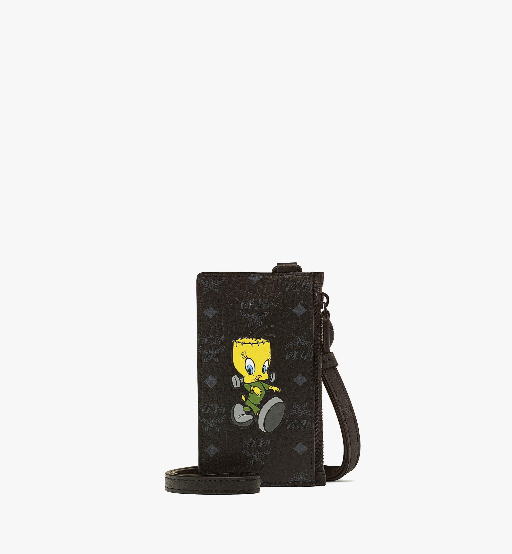 Looney Tunes x MCM  Lanyard Card Case in Visetos