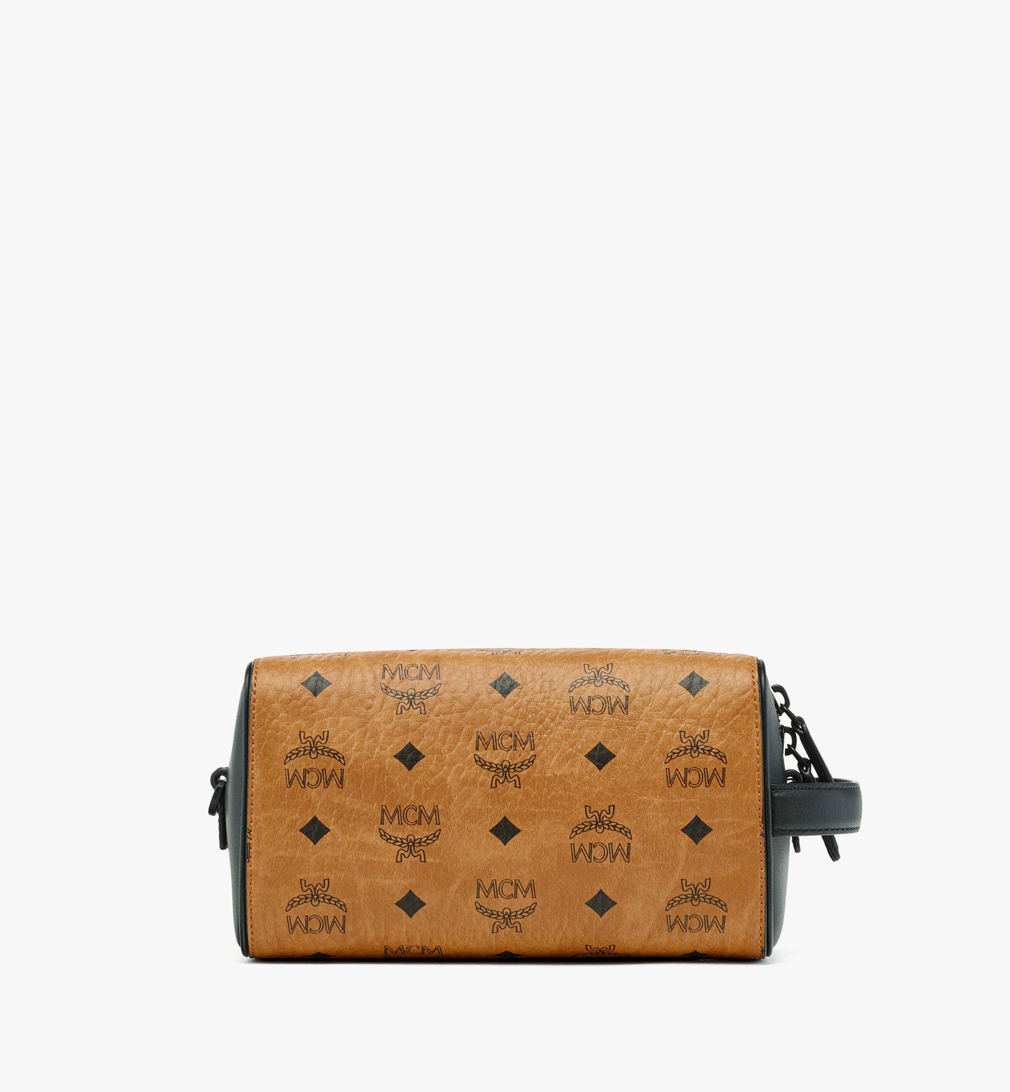 MCM Ottomar トイレタリーバッグ - ヴィセトス Cognac MXZDSTT03CO001 ほかの角度から見る 3