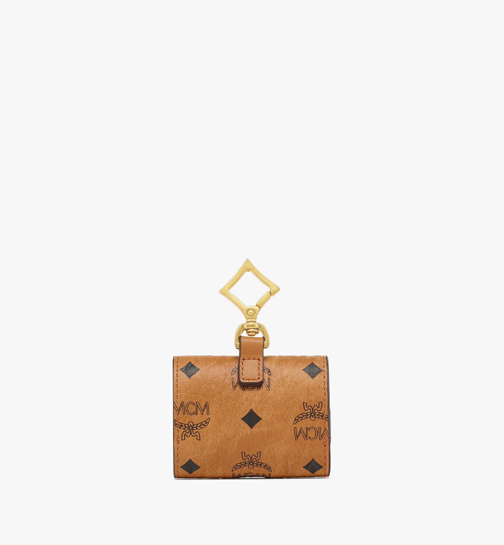 極美品✨MCM AirPods ケース キーリング 小物入れ レザー ヴィセトス