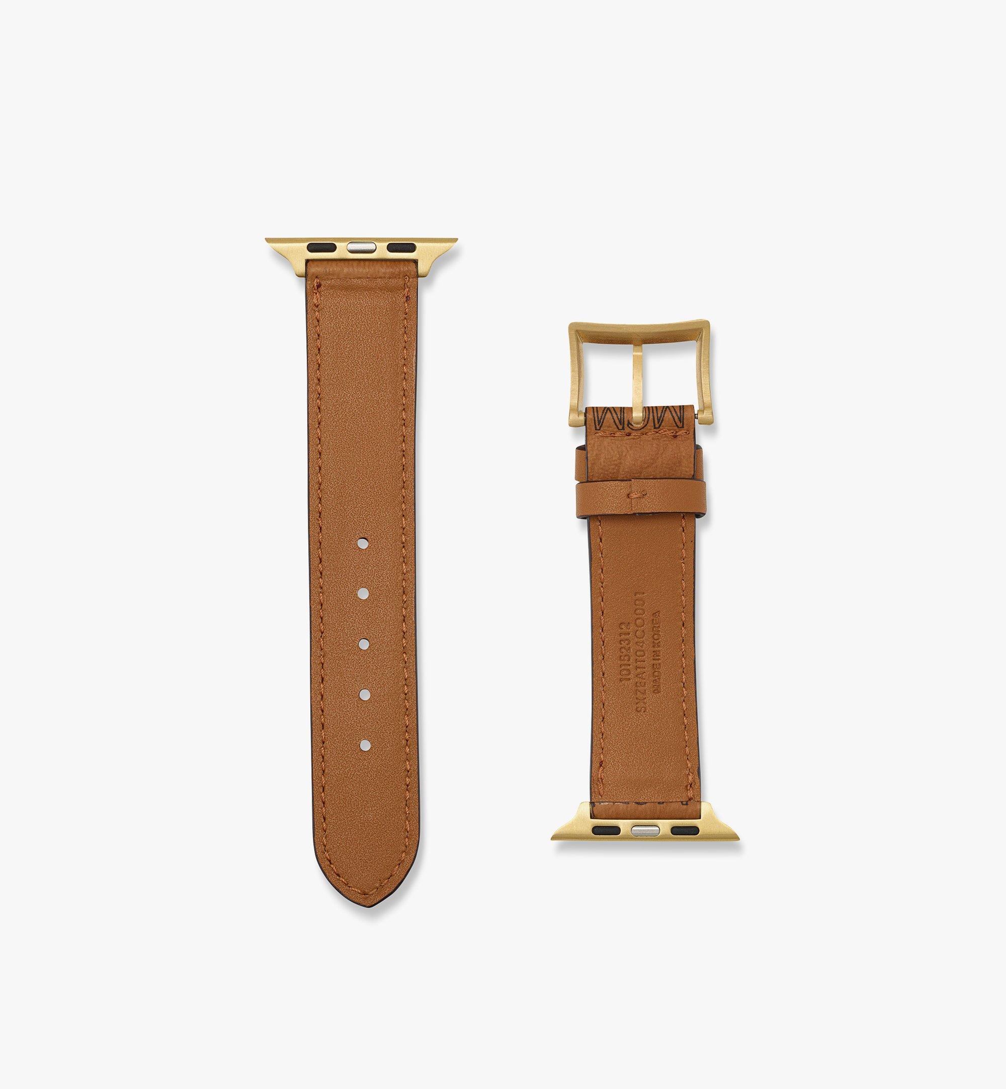 MCM Apple Watch Band in Visetos Cognac MXZEATT04CO001 Alternate View 2