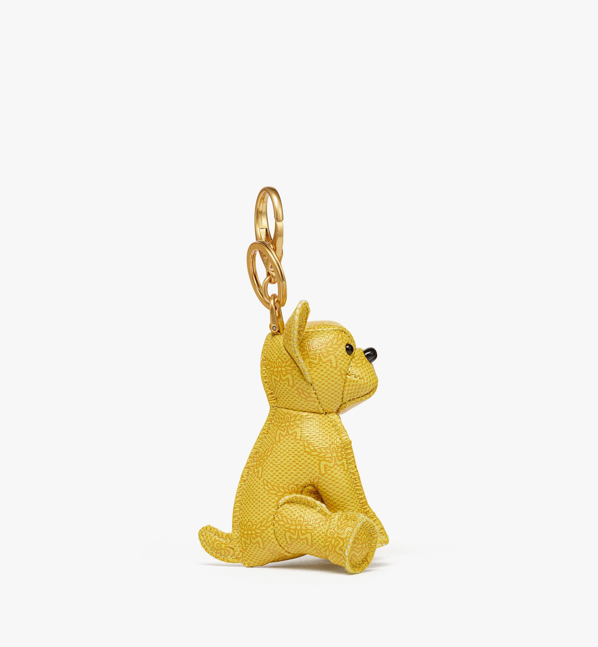 MCM Himmel French Bulldog Charm in Lauretos Yellow MXZESAC03Y9001 Alternate View 1