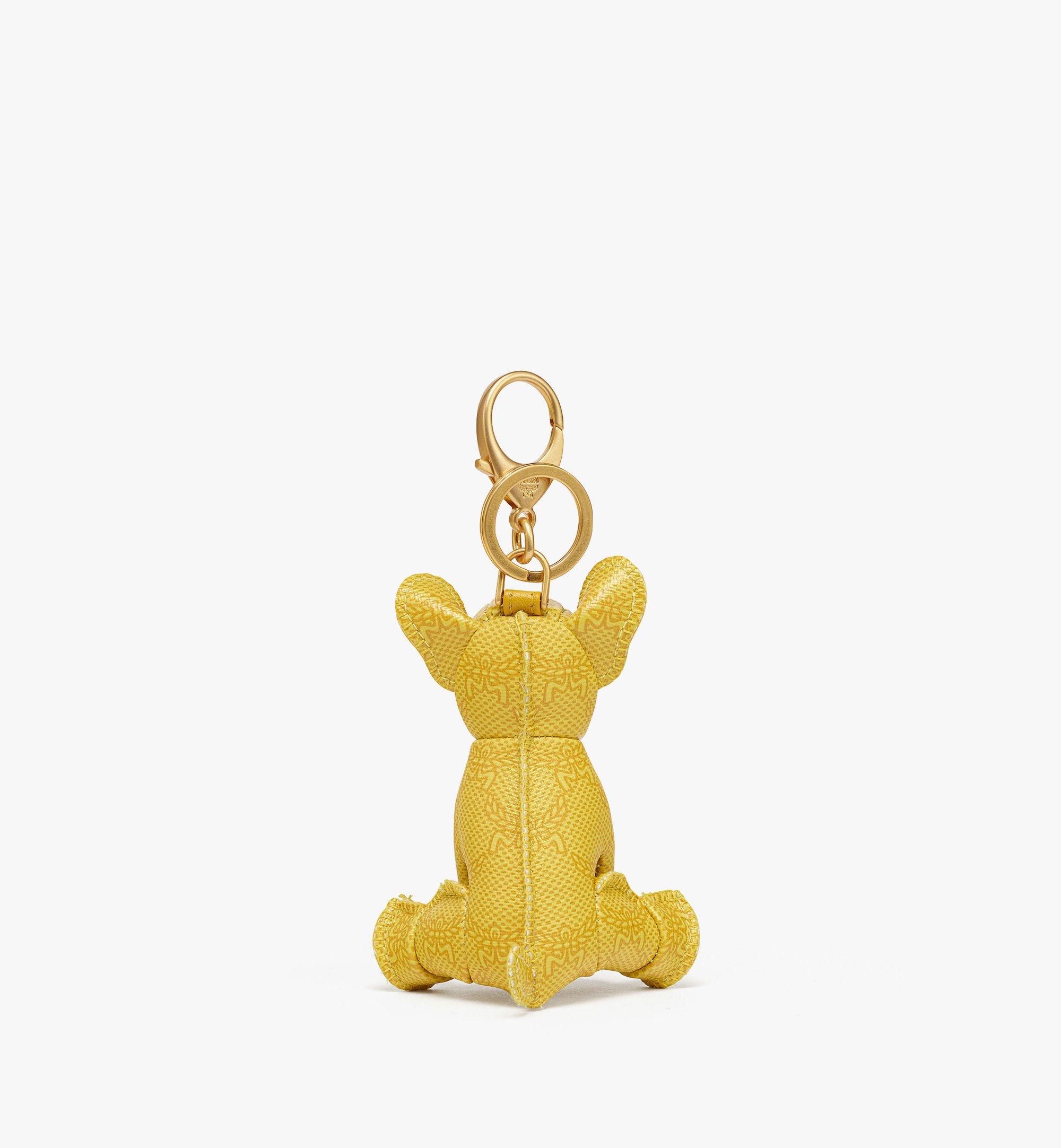 MCM Himmel French Bulldog Charm in Lauretos Yellow MXZESAC03Y9001 Alternate View 2