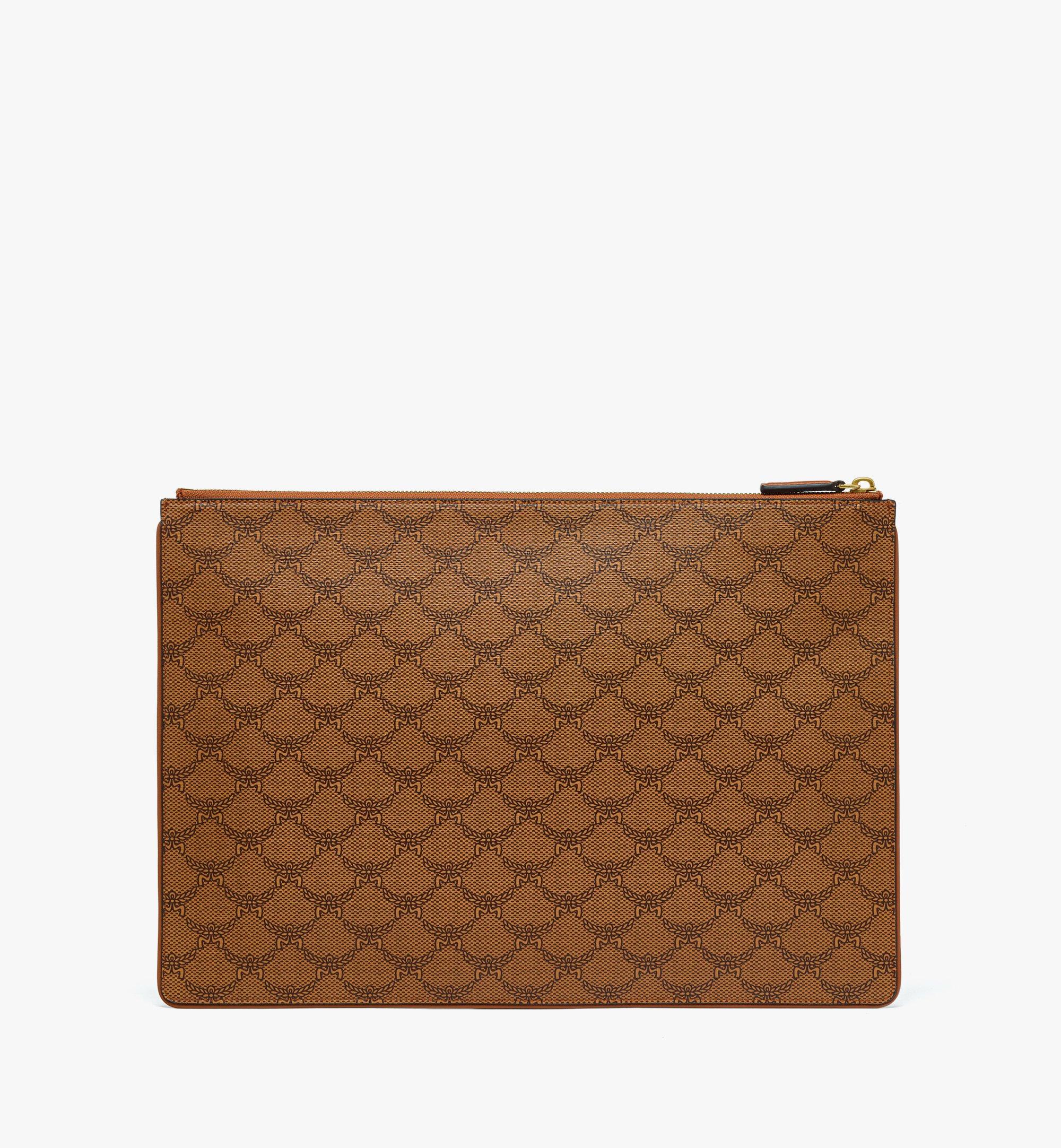 X-Large Himmel Zip Pouch in Lauretos Cognac | MCM ®US