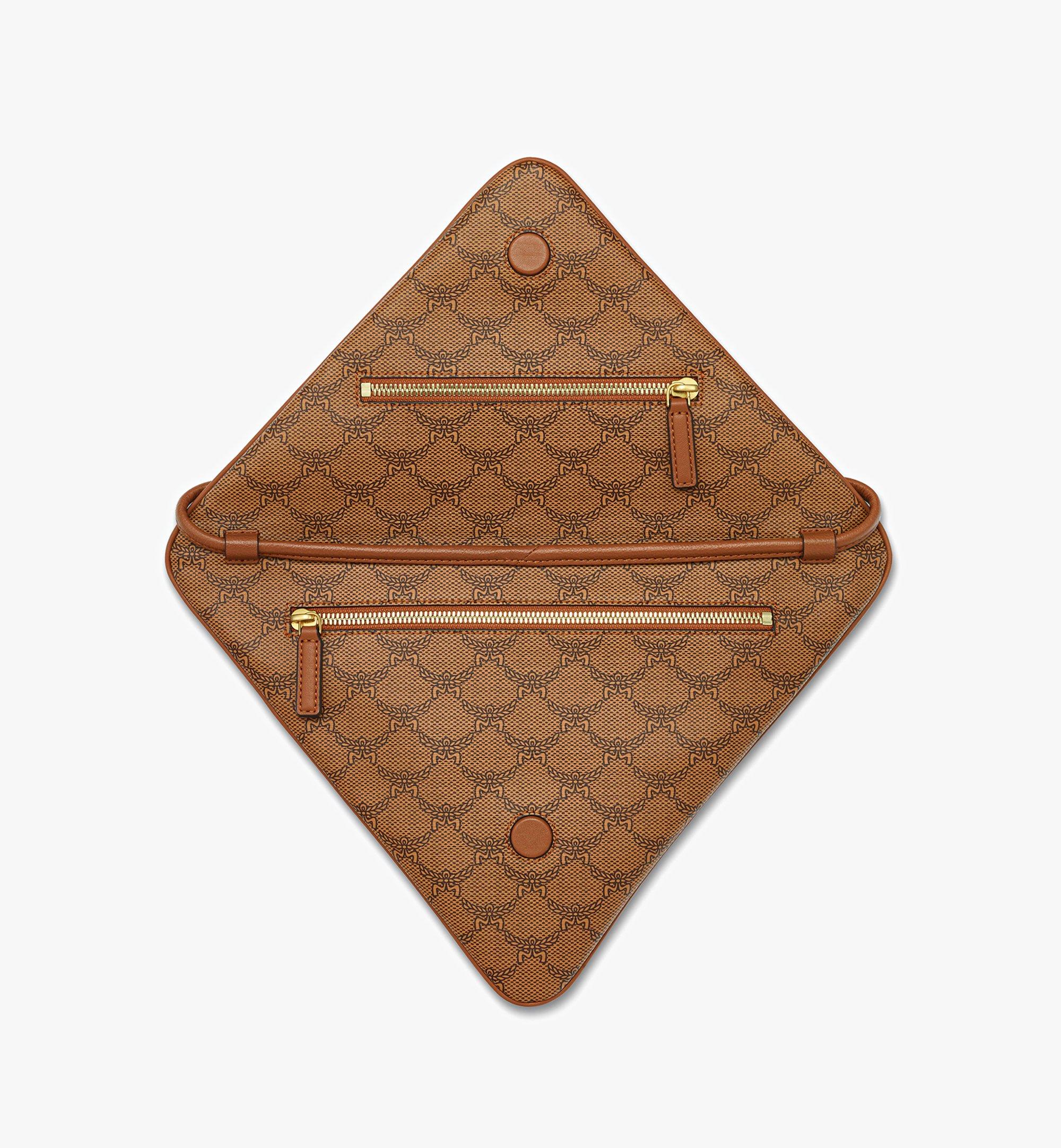 MCM Himmel Triangle Pouch in Lauretos Cognac MXZESAC06CO001 Alternate View 1