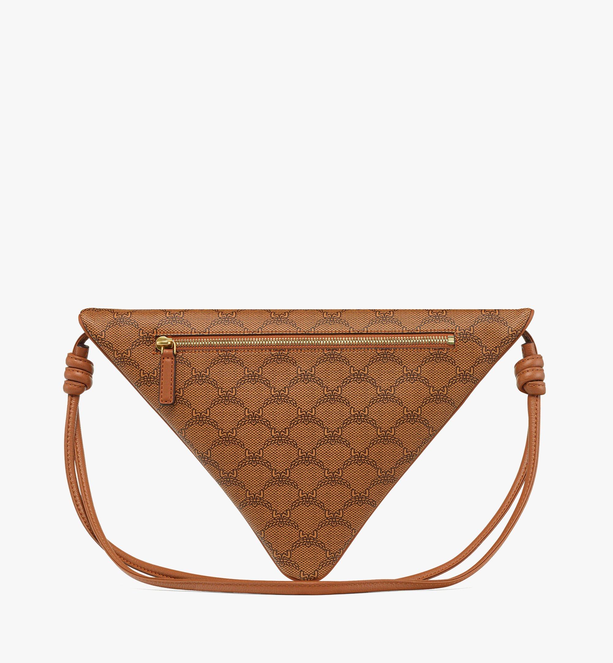 MCM Himmel Triangle Pouch in Lauretos Cognac MXZESAC06CO001 Alternate View 3