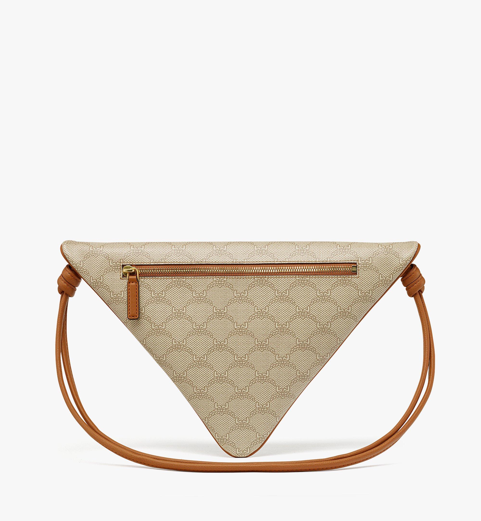 One Size Himmel Triangle Pouch in Lauretos Beige | MCM ®US