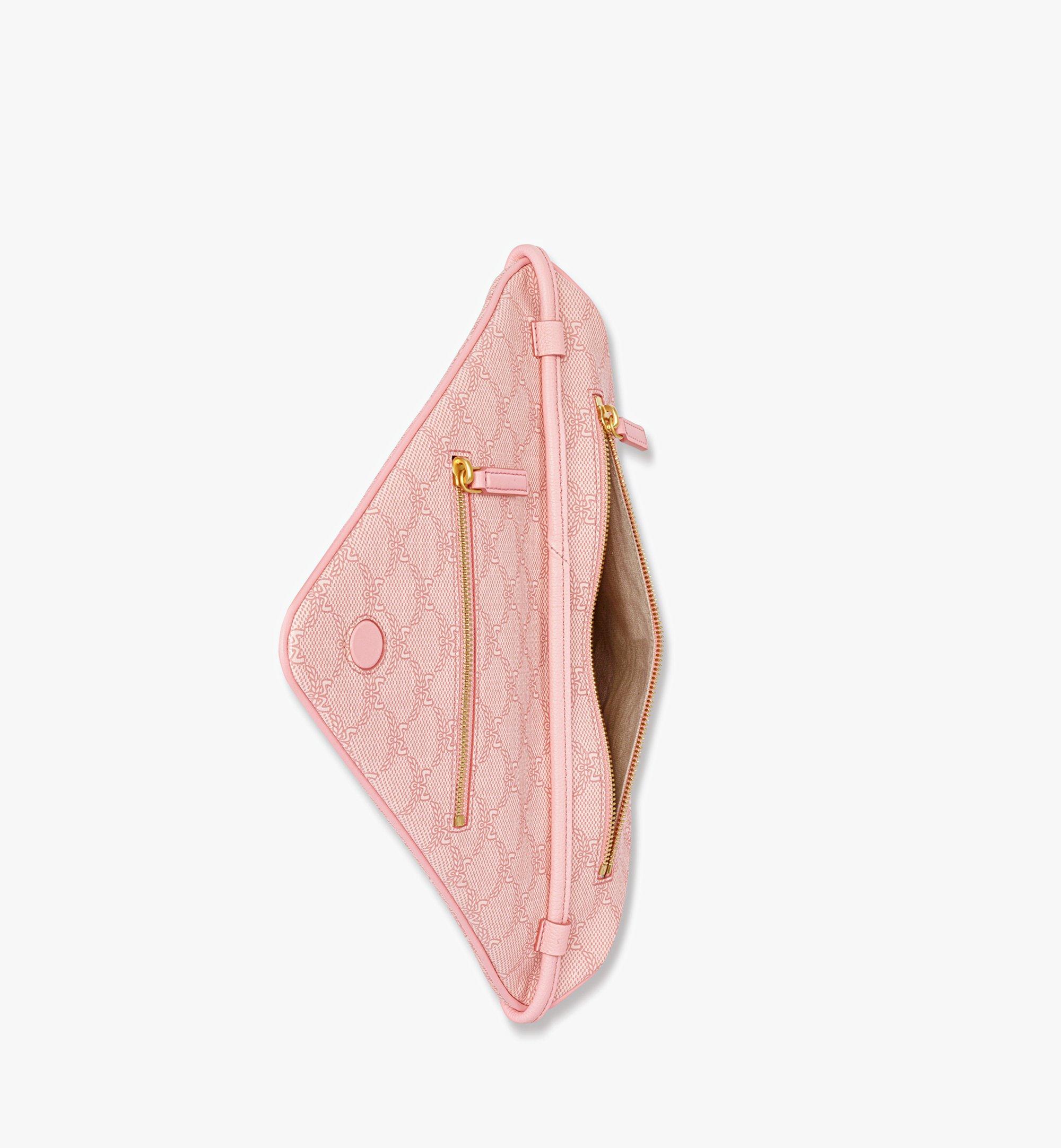 MCM Himmel Triangle Pouch in Lauretos Pink MXZESAC06P6001 Alternate View 2