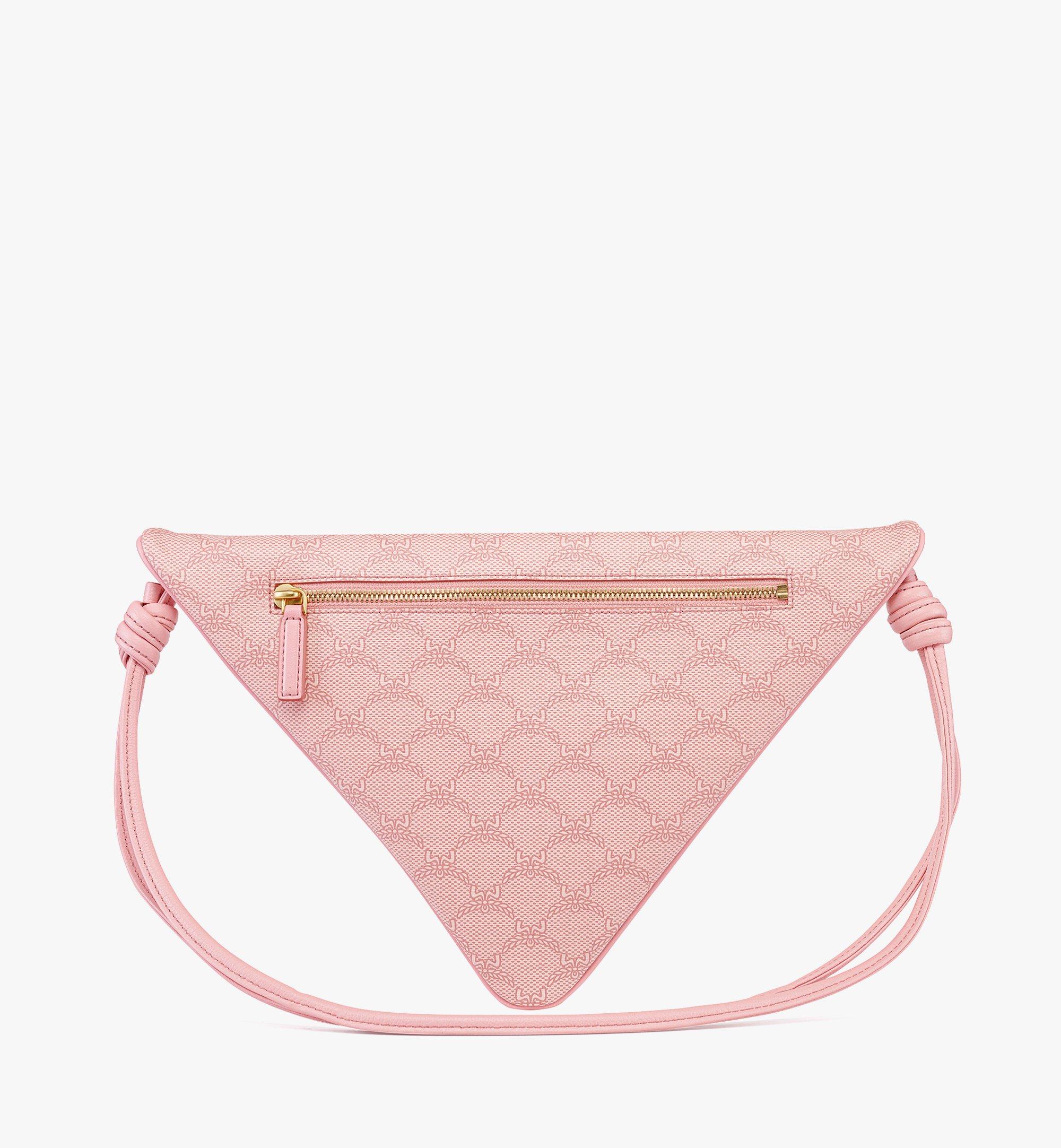 MCM Himmel Triangle Pouch in Lauretos Pink MXZESAC06P6001 Alternate View 3