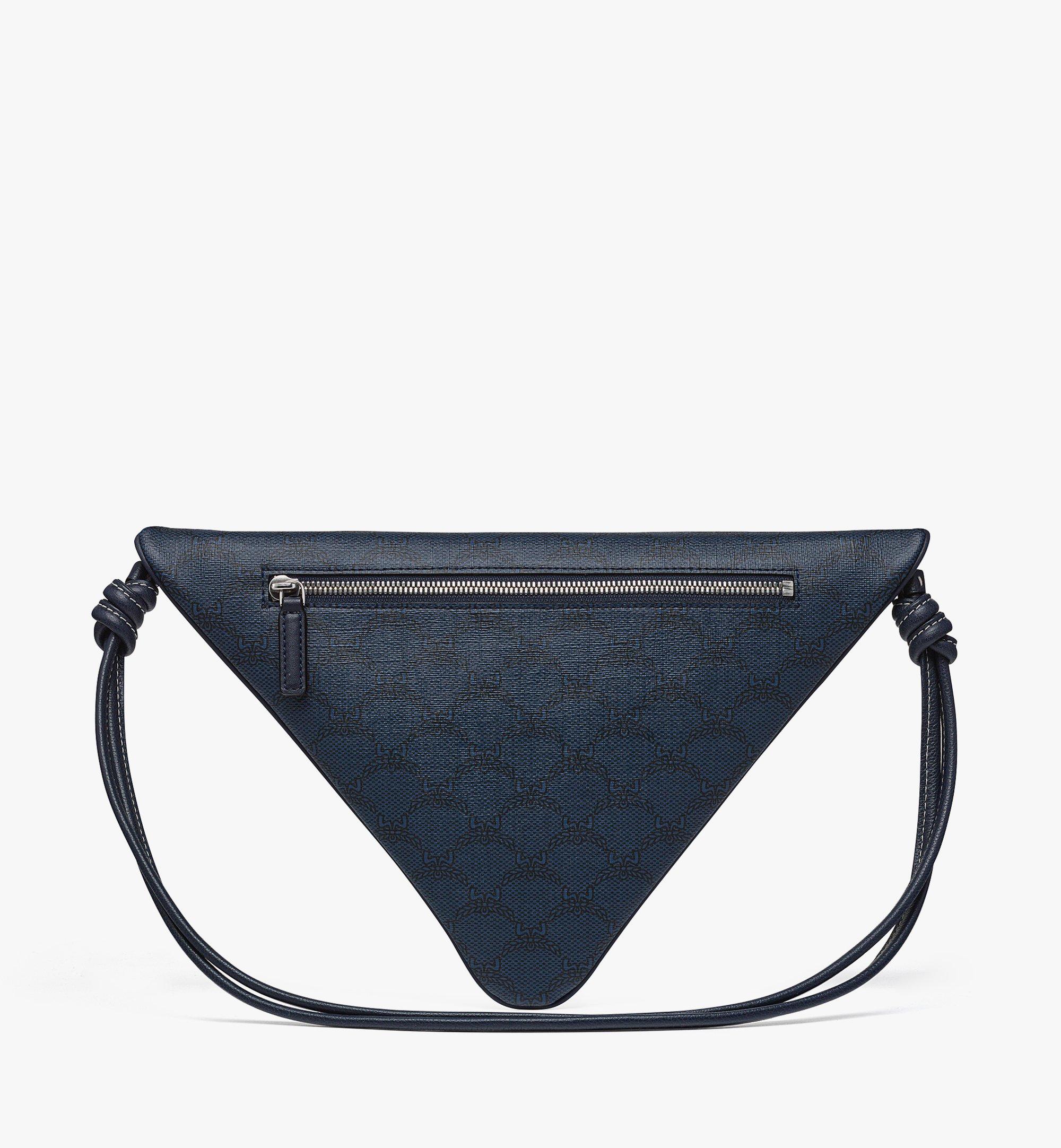 Blue mcm fanny pack best sale