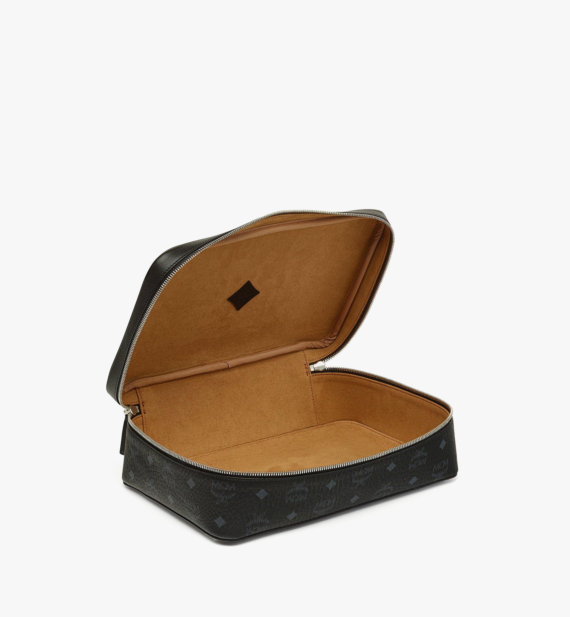 MCM Ottomar Travel Case in Visetos Black MXZESTT03BK001 Alternate View 2