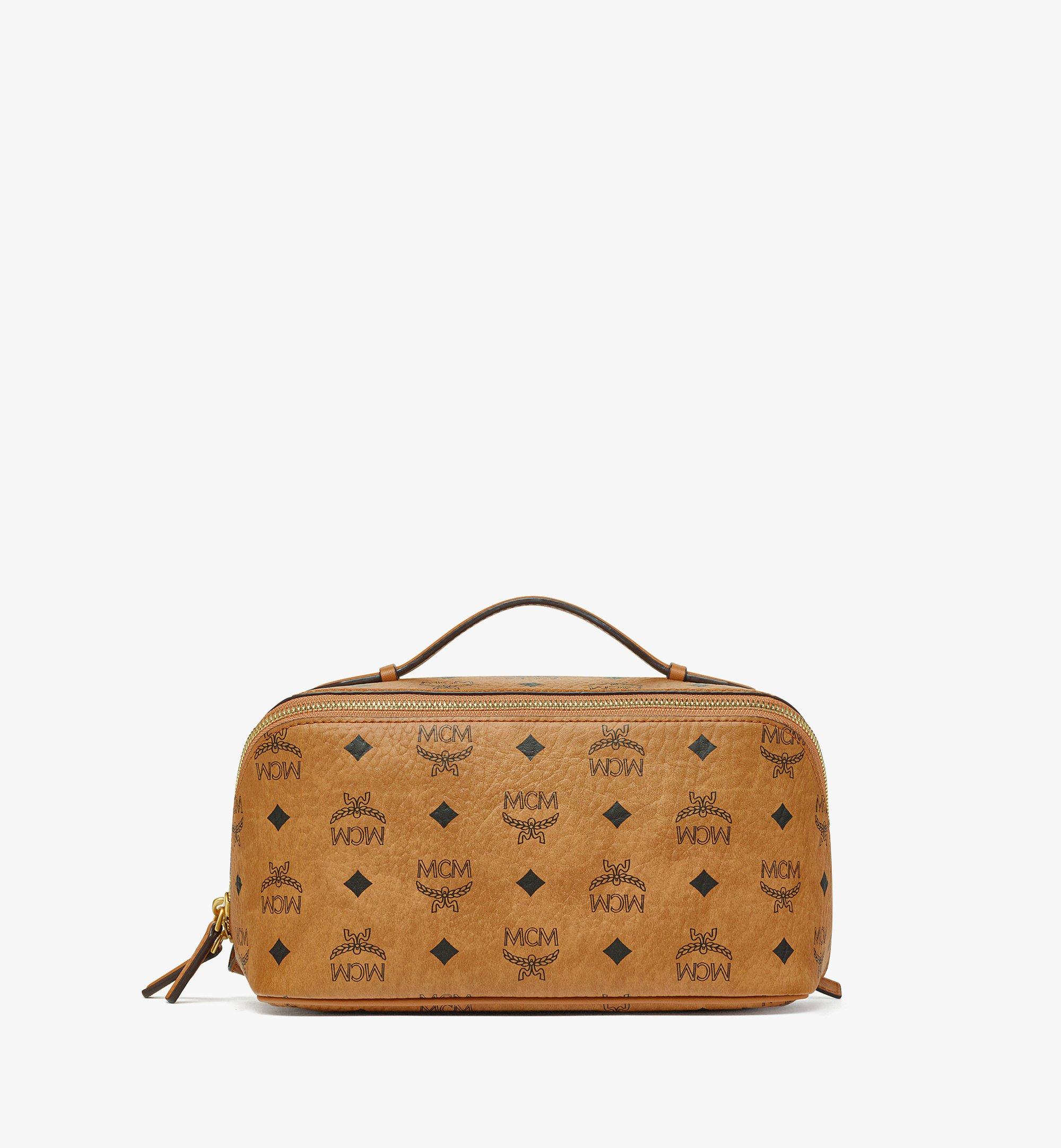 Medium Ottomar Toiletry Bag in Visetos Cognac