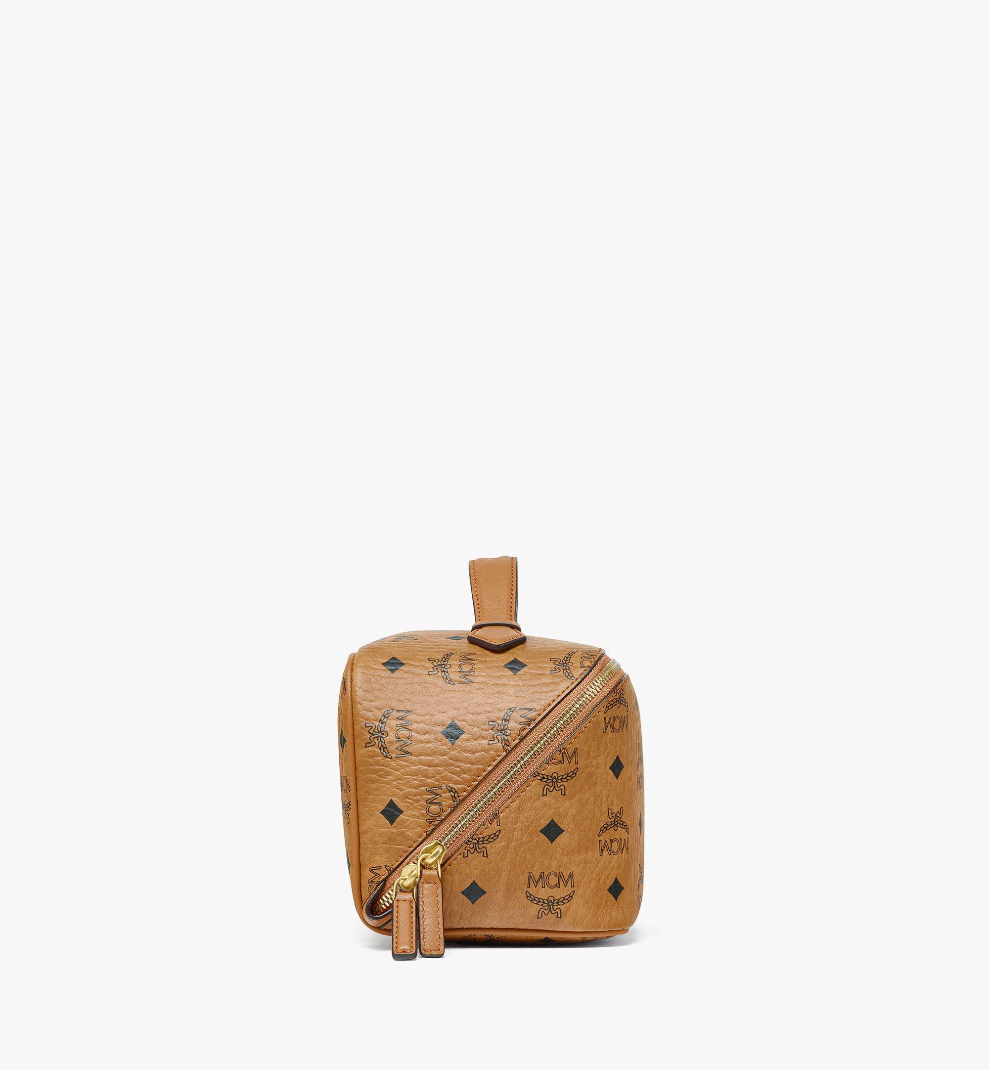 Mcm wash bag in visetos sale