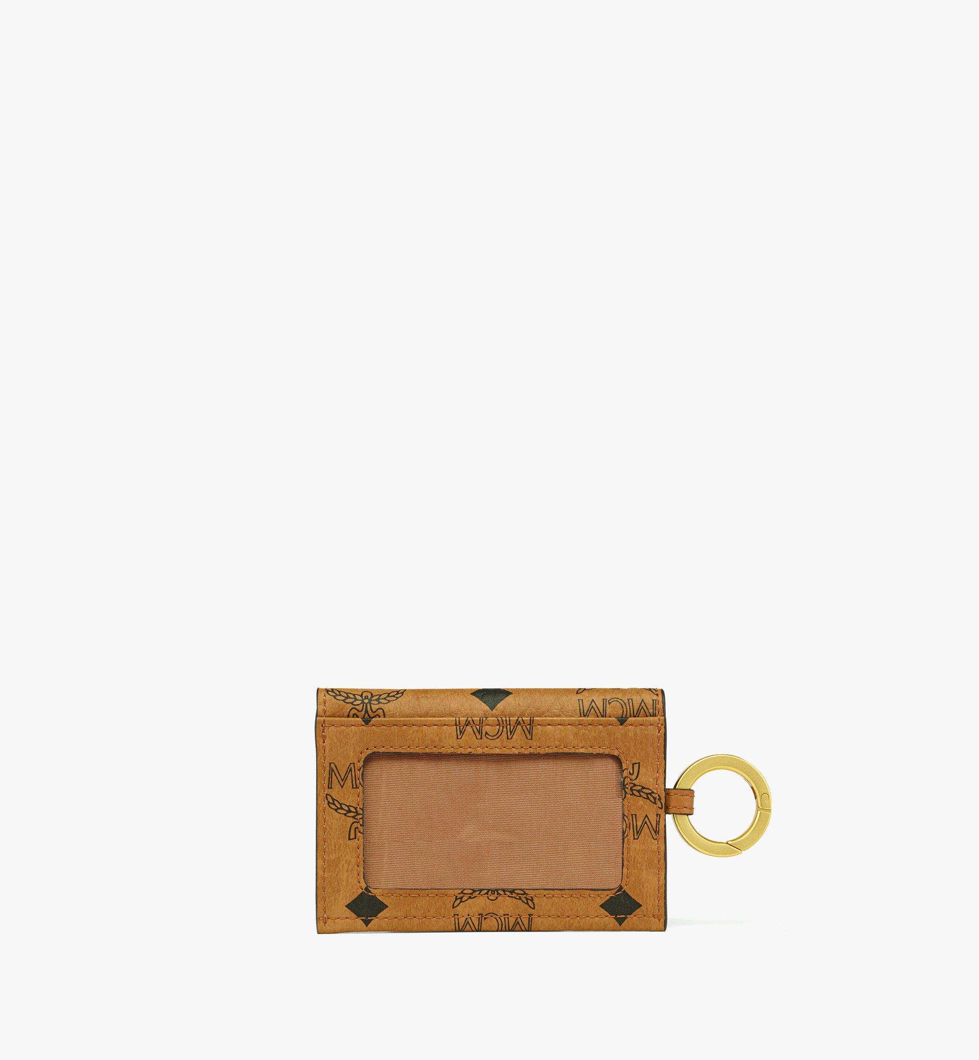MCM Aren Lanyard ID Wallet in Visetos Cognac MXZFATA01CO001 Alternate View 2