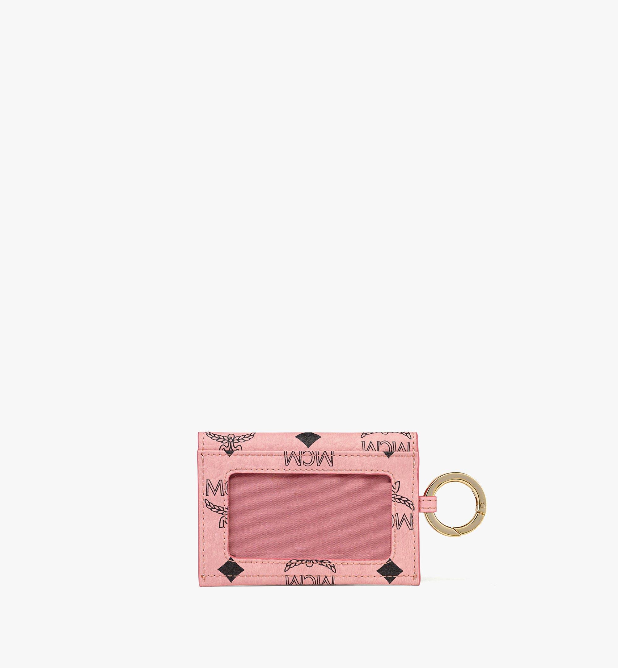 Mini Aren Lanyard Card Wallet in Visetos Pink | MCM ®US
