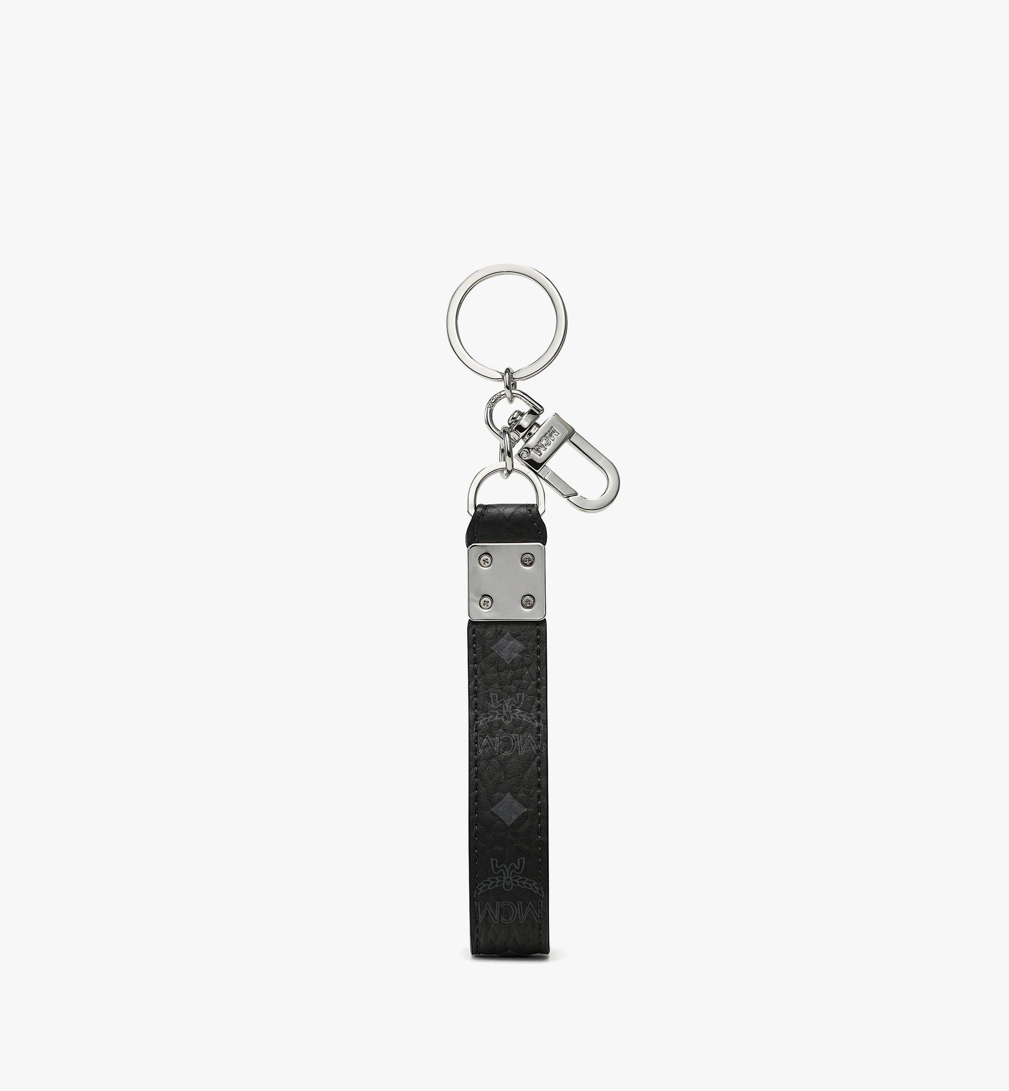 MCM Aren Key Holder in Visetos Black MXZFATA02BK001 Alternate View 1