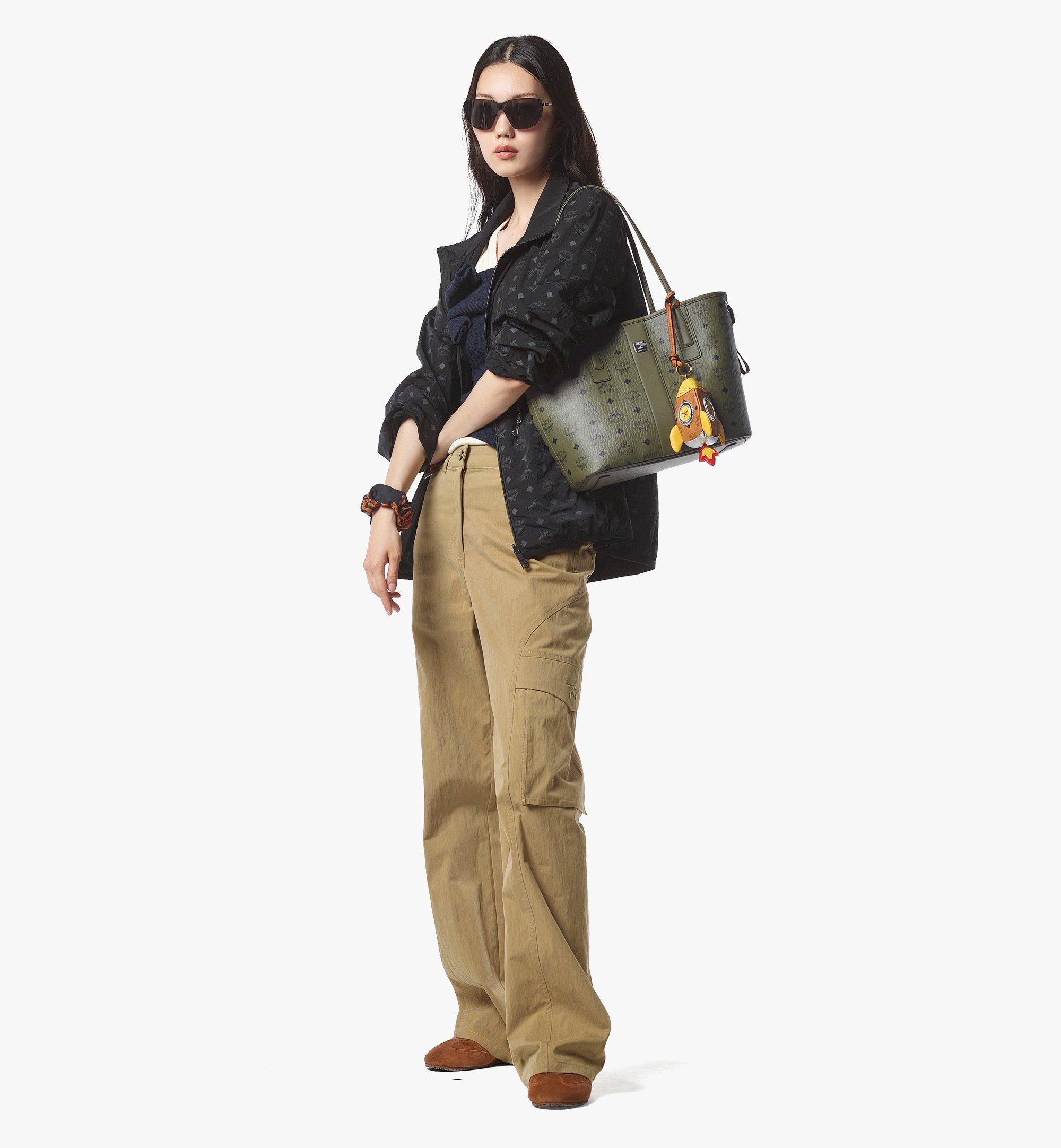 MCM Aren Rocket Pouch Charm in Visetos Cognac MXZFATA07CO001 Alternate View 2