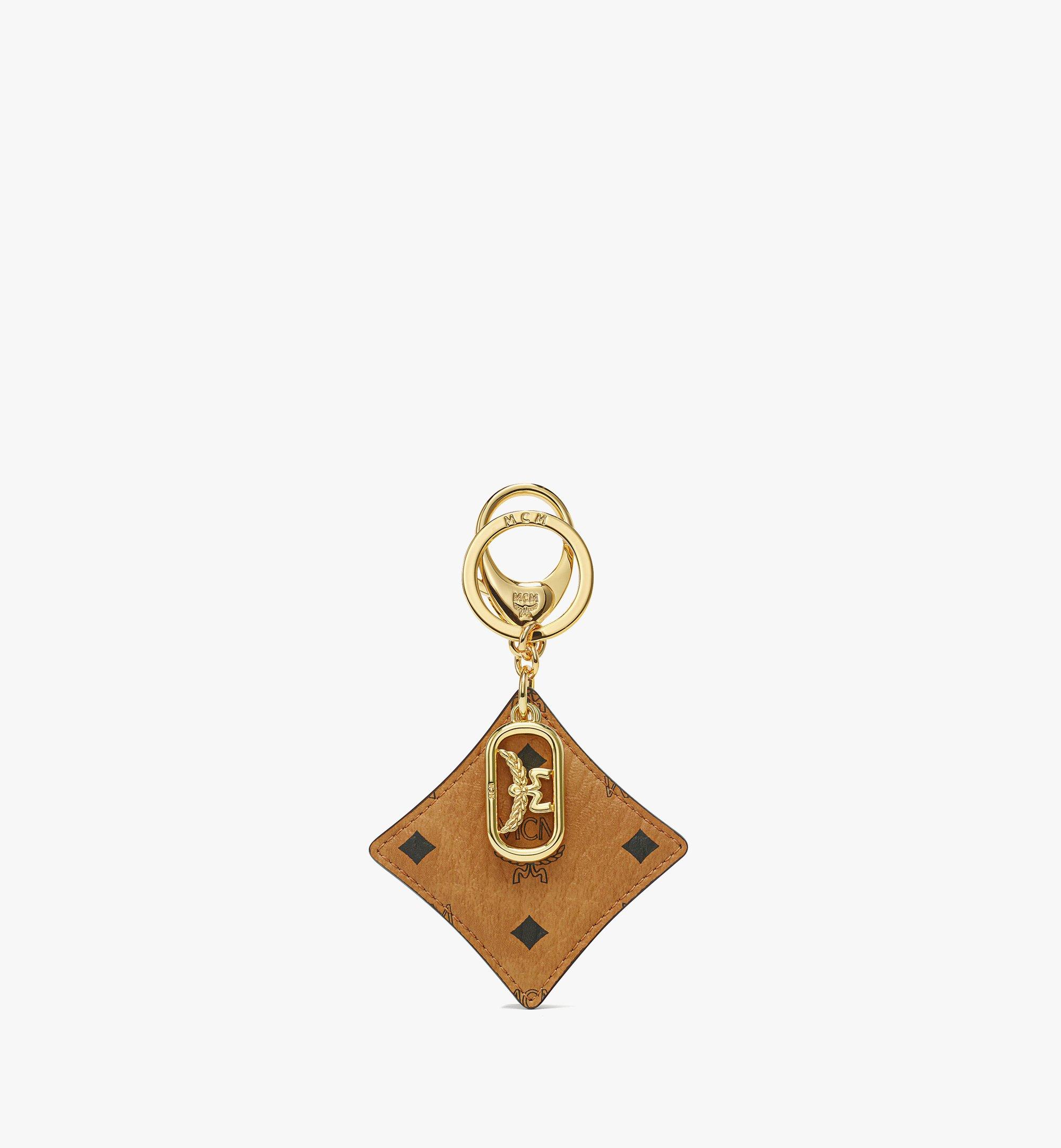 Aren Bicolor Diamond Key Charm in Visetos