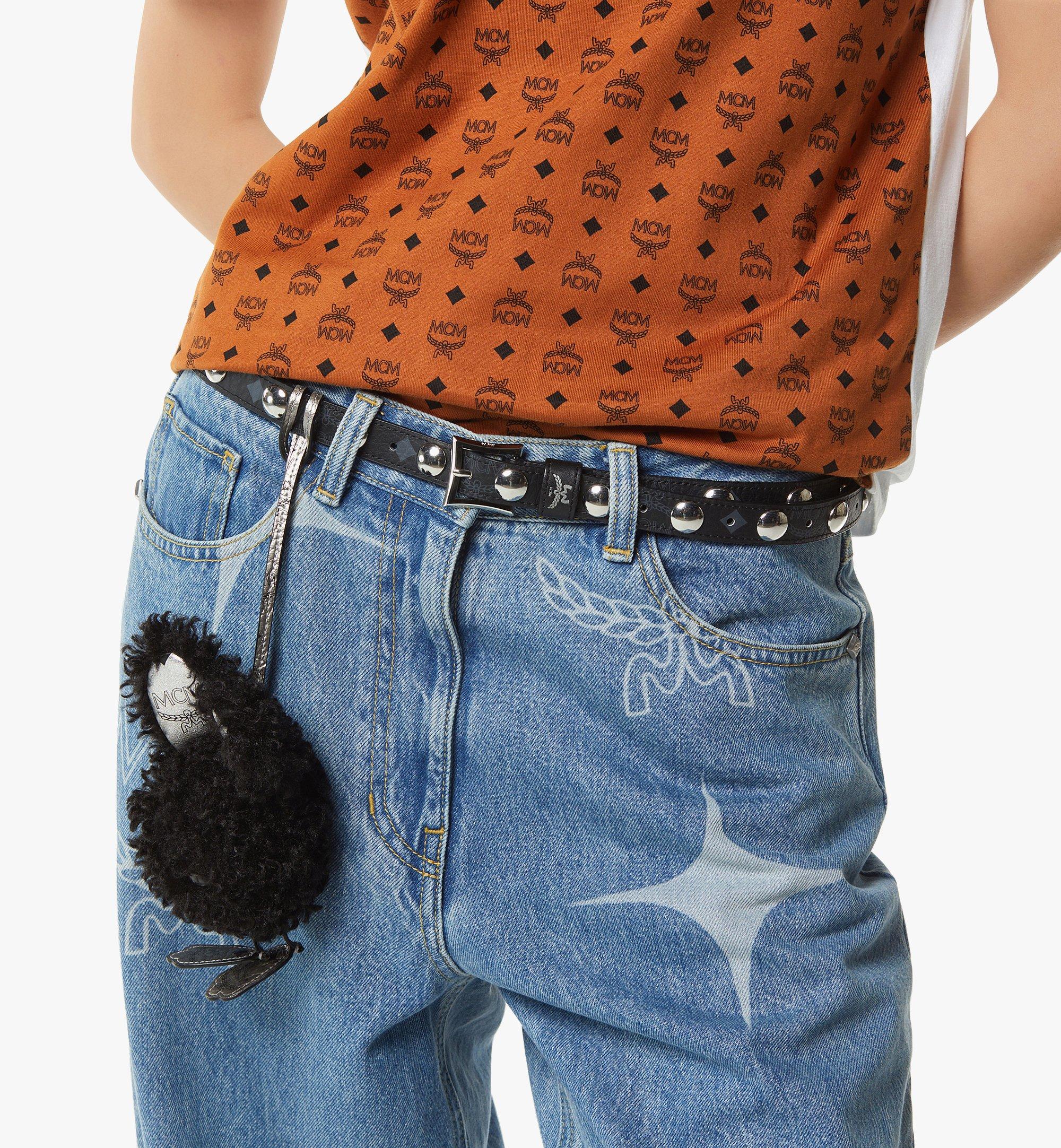 Aren Rabbit Charm in Faux Fur