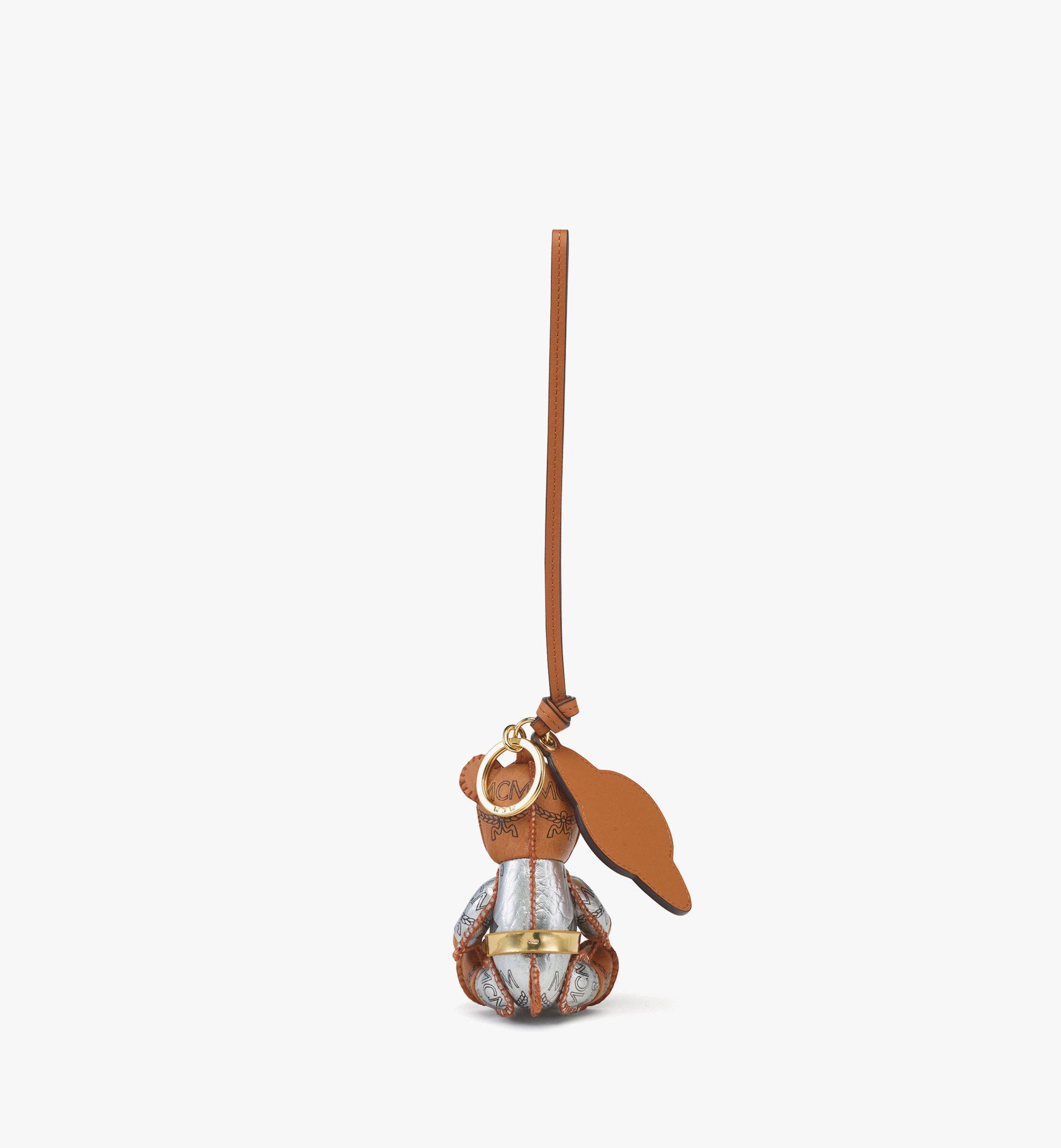 MCM Aren Astro Bear Charm in Visetos Cognac MXZFATA14CO001 Alternate View 1