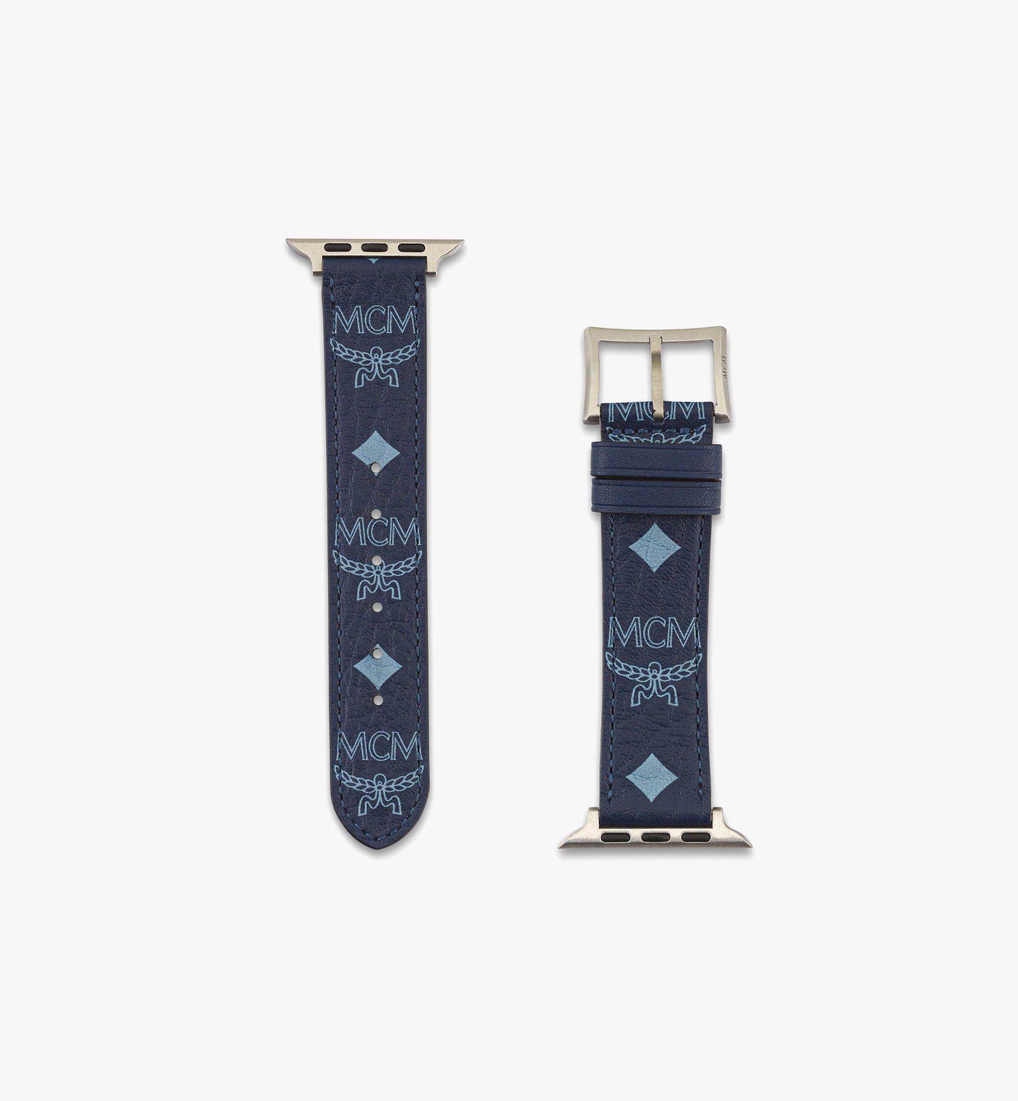 MCM 42mm Armband für Apple Watch in Visetos Blue MXZFATT051F001 Noch mehr sehen 1