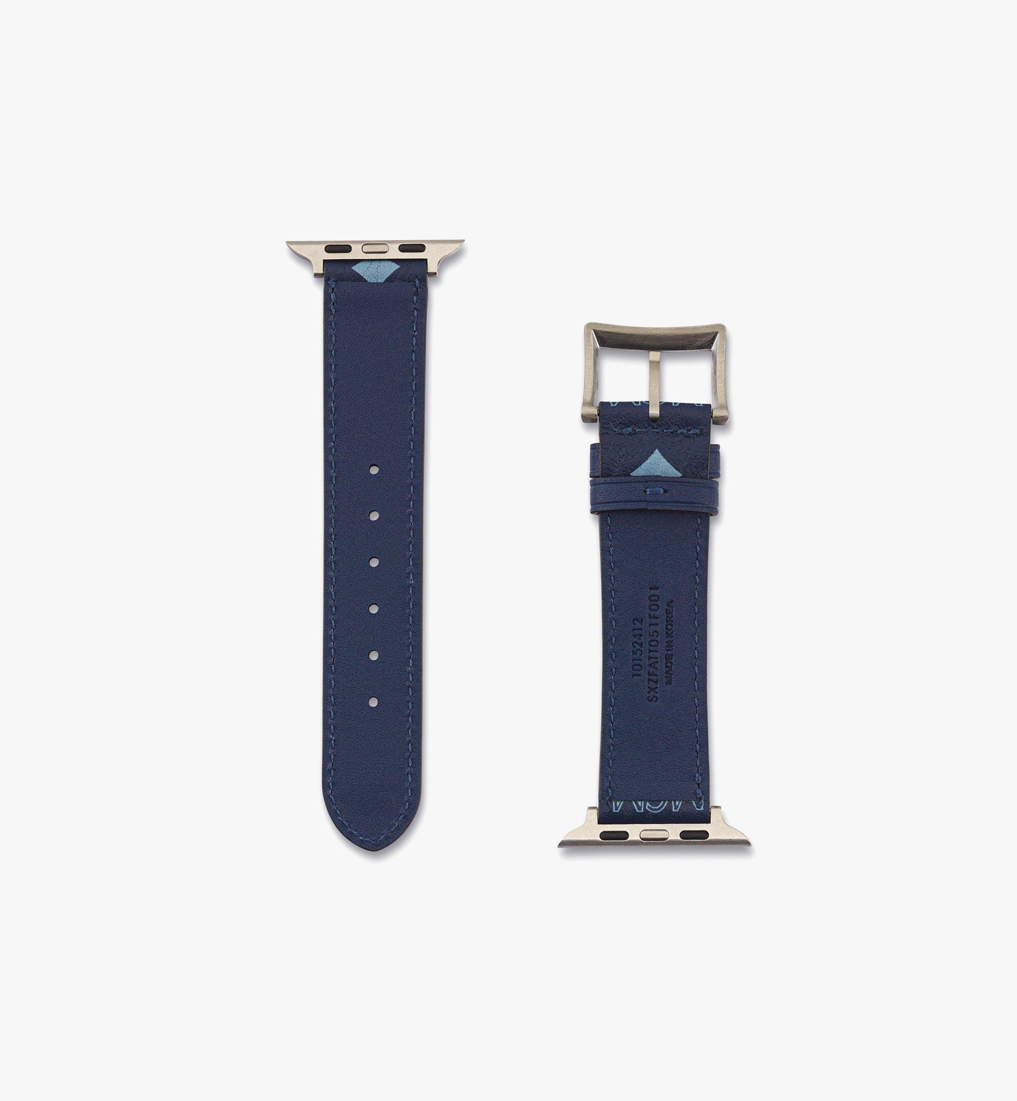 MCM 42mm Armband für Apple Watch in Visetos Blue MXZFATT051F001 Noch mehr sehen 2