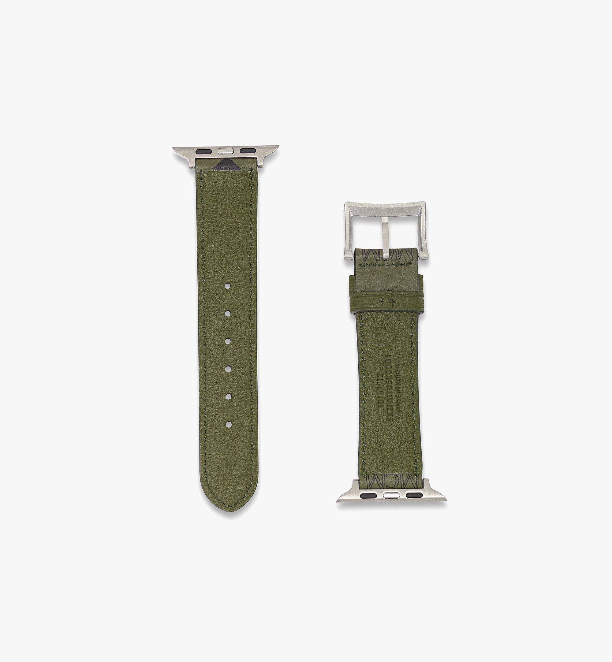 MCM 42mm Armband für Apple Watch in Visetos Green MXZFATT05K8001 Noch mehr sehen 2