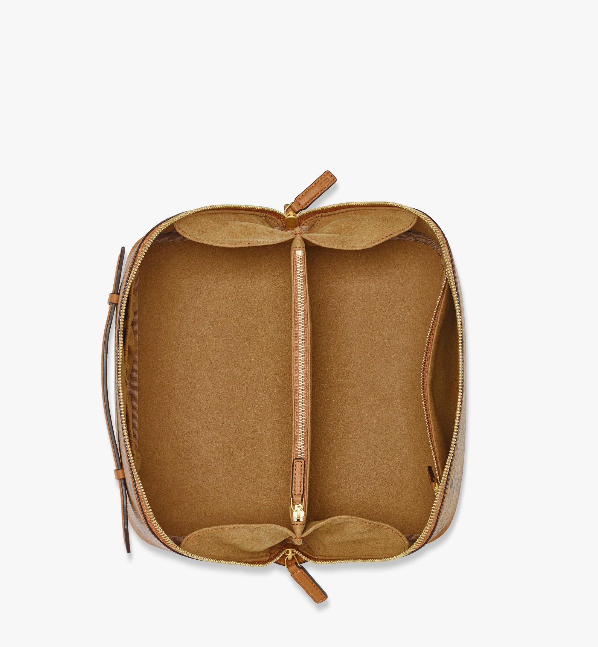 MCM Ottomar Toiletry Bag in Visetos Cognac MXZFATT06CO001 Alternate View 2