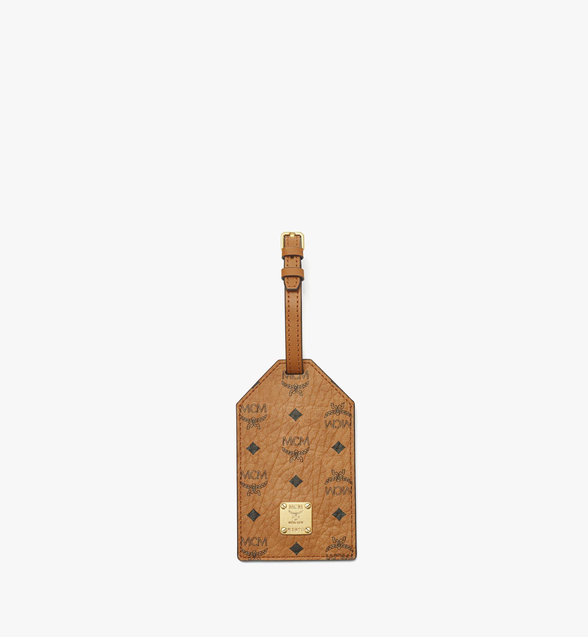 MCM Ottomar Luggage Tag in Visetos  MXZFATT07CO001 Alternate View 1